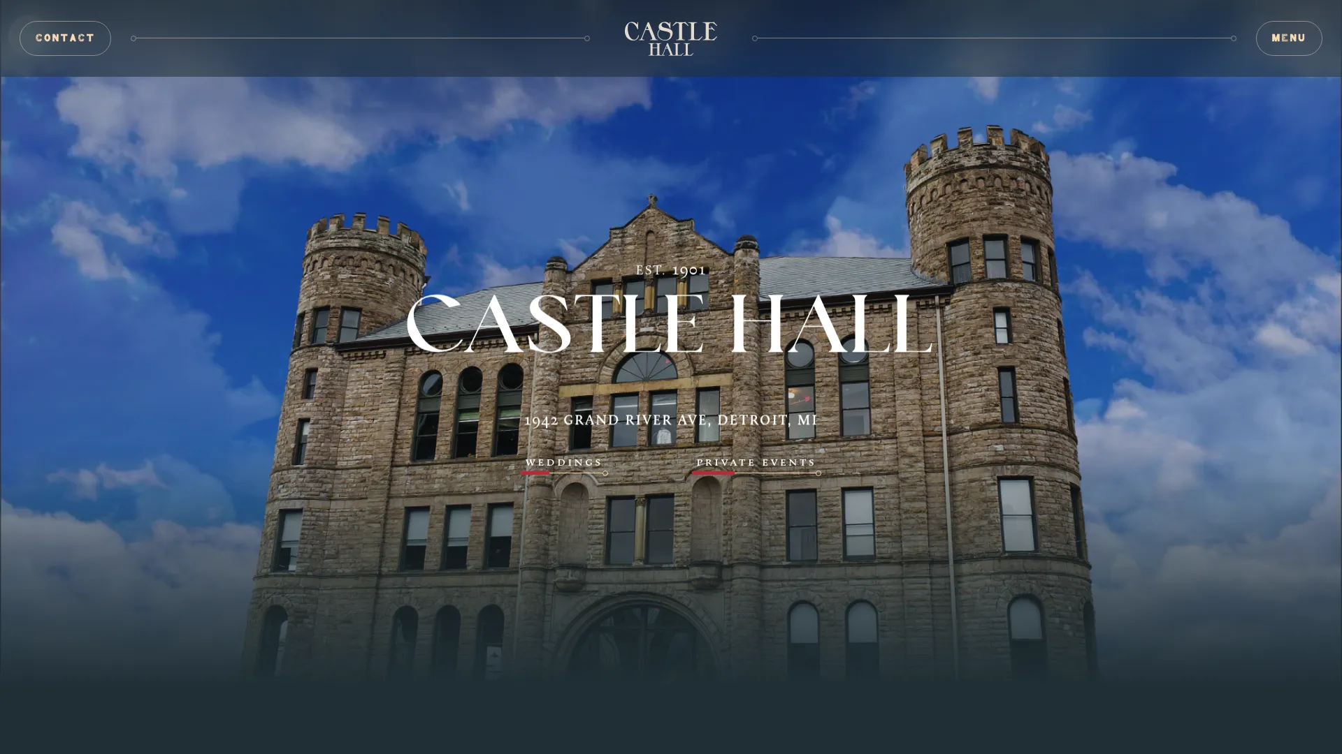 Castle Hall historic Detroit interior with classic architectural details