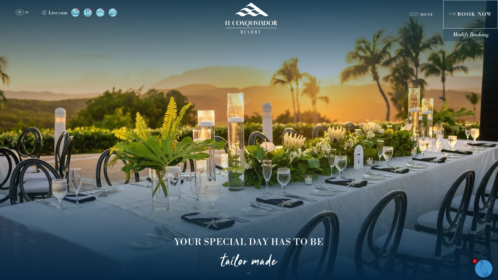 El Conquistador Resort wedding venue with clifftop ocean views