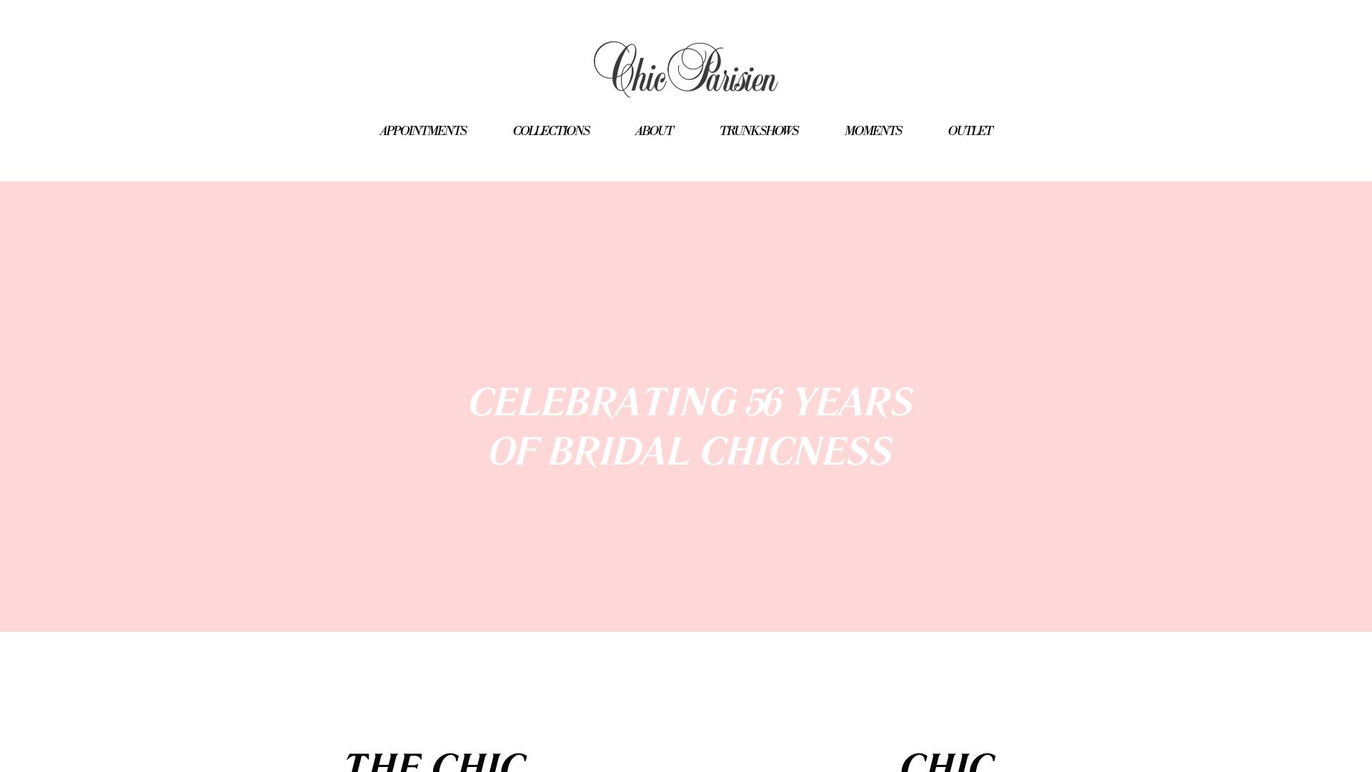 CP Bride luxury bridal boutique website