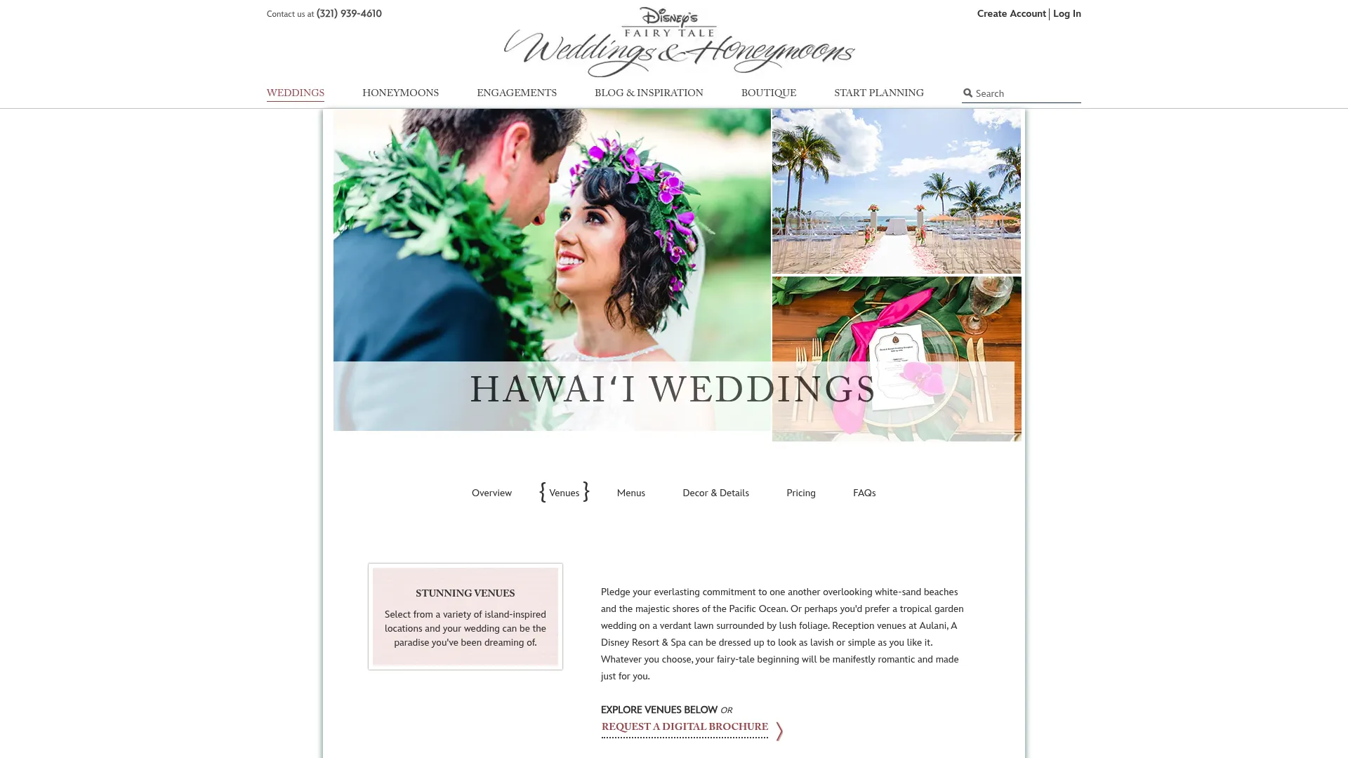 Aulani Disney Resort wedding venues