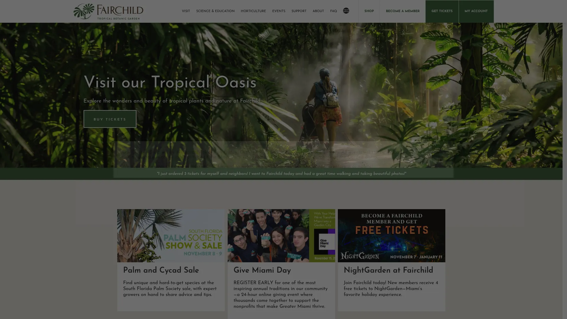 Fairchild Tropical Botanic Garden wedding venue