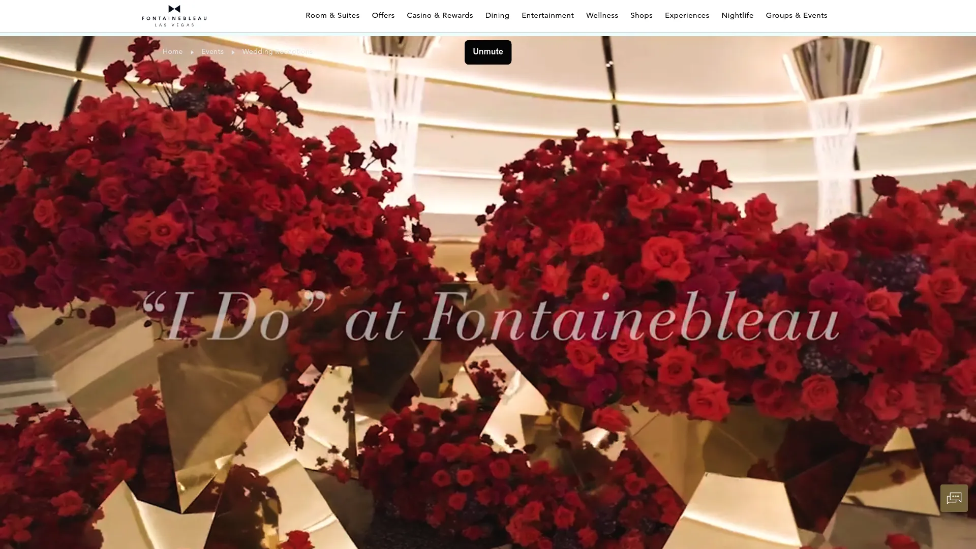 Fontainebleau Las Vegas wedding venue