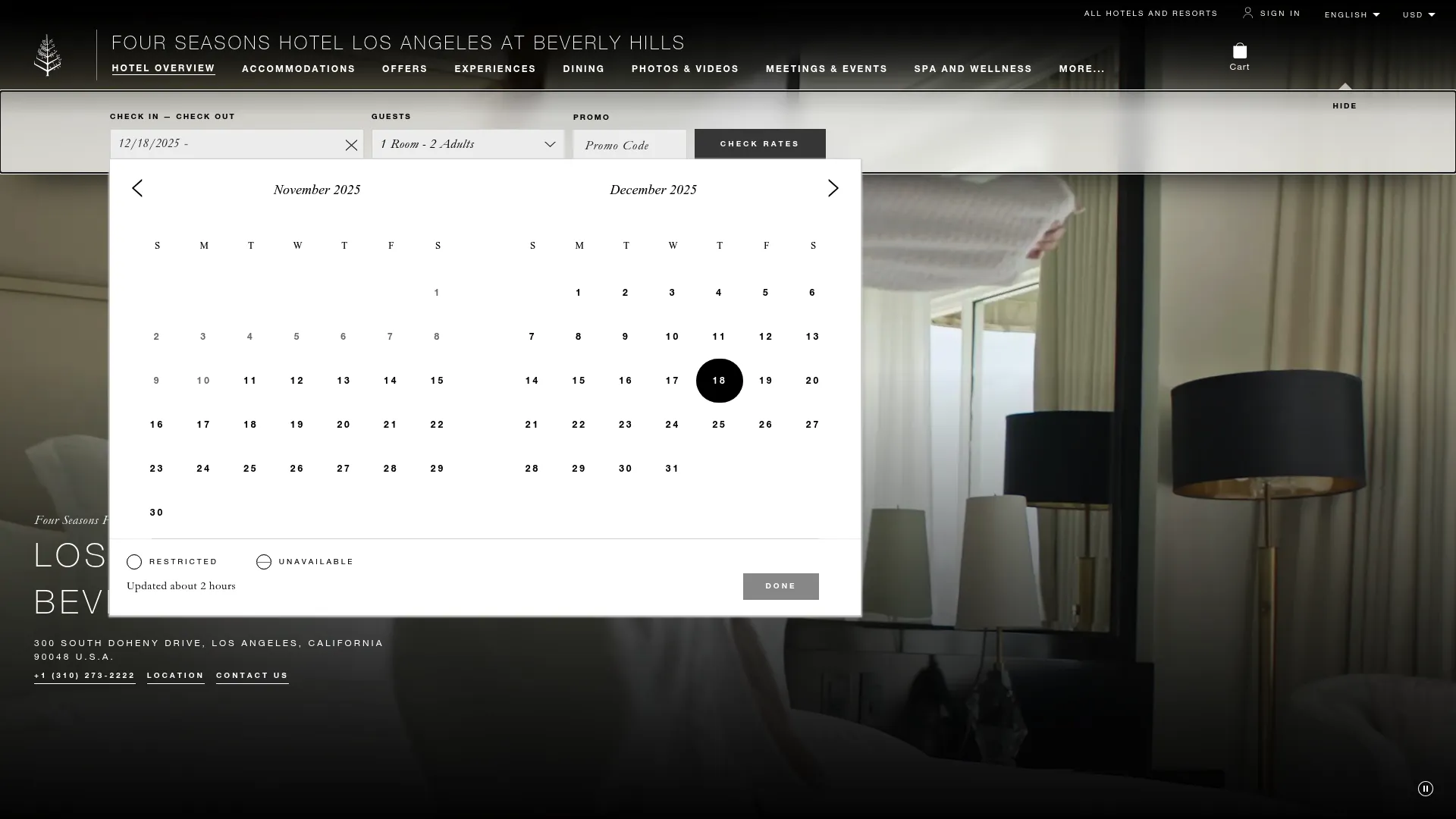 Four Seasons Beverly Hills wedding venue rooftop