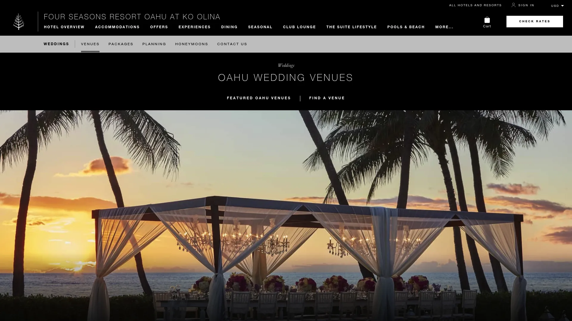 Four Seasons Resort Oahu luxury wedding venues