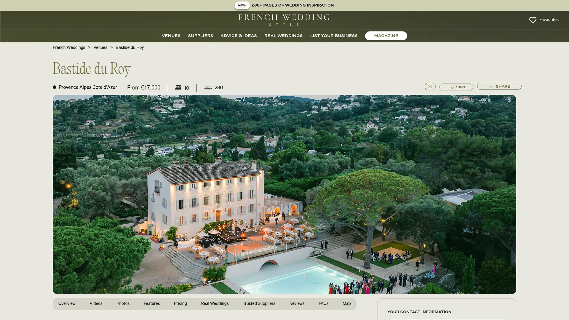 Bastide du Roy royal heritage wedding estate