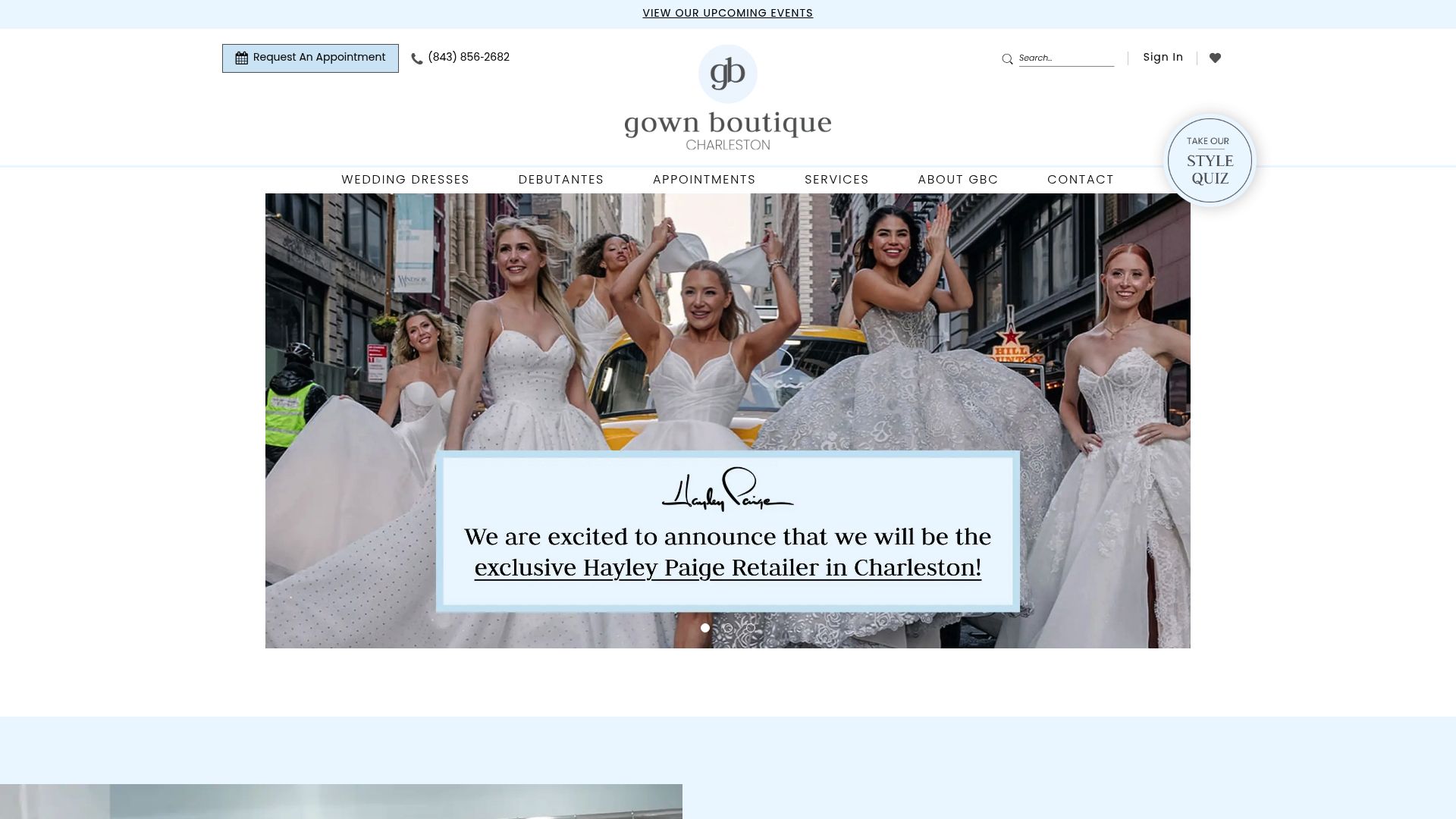 Gown Boutique of Charleston wedding dress showroom
