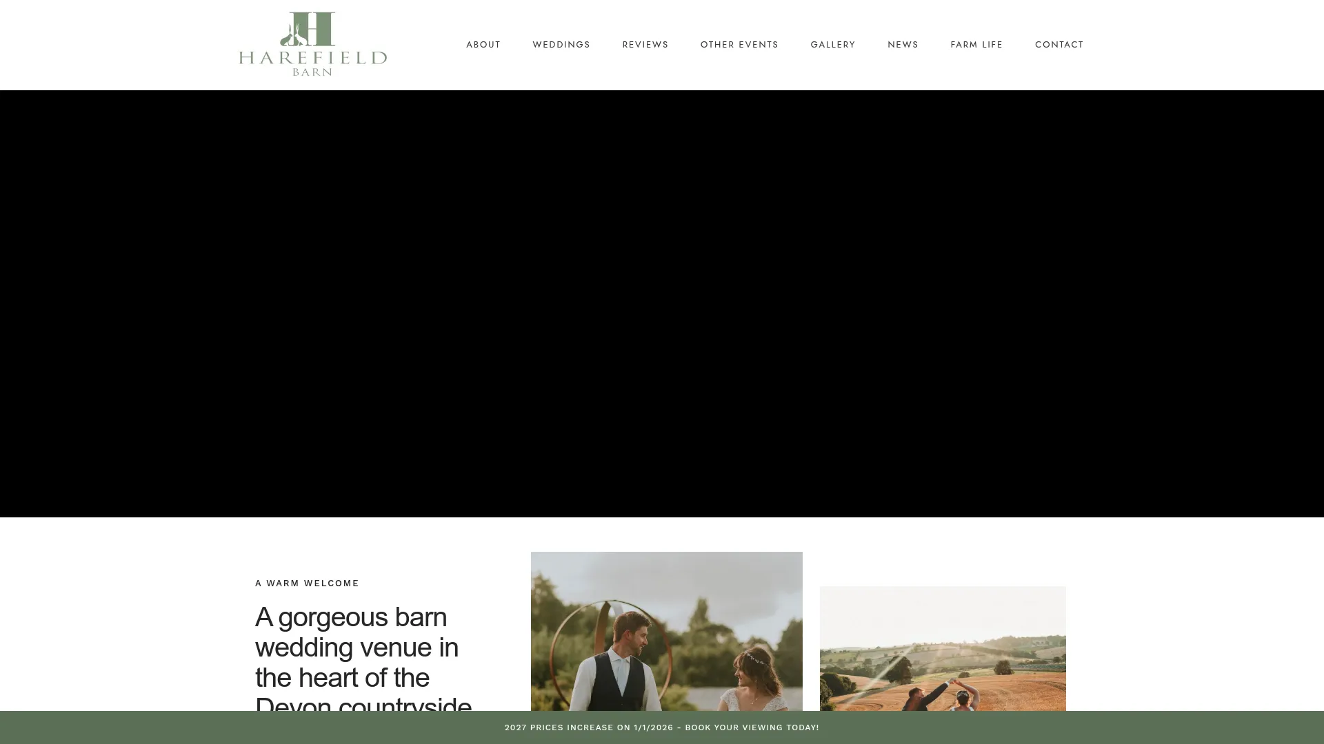 Harefield Barn with panoramic Devon countryside views