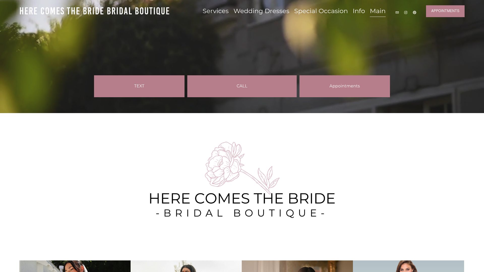 Here Comes the Bride boutique showcase