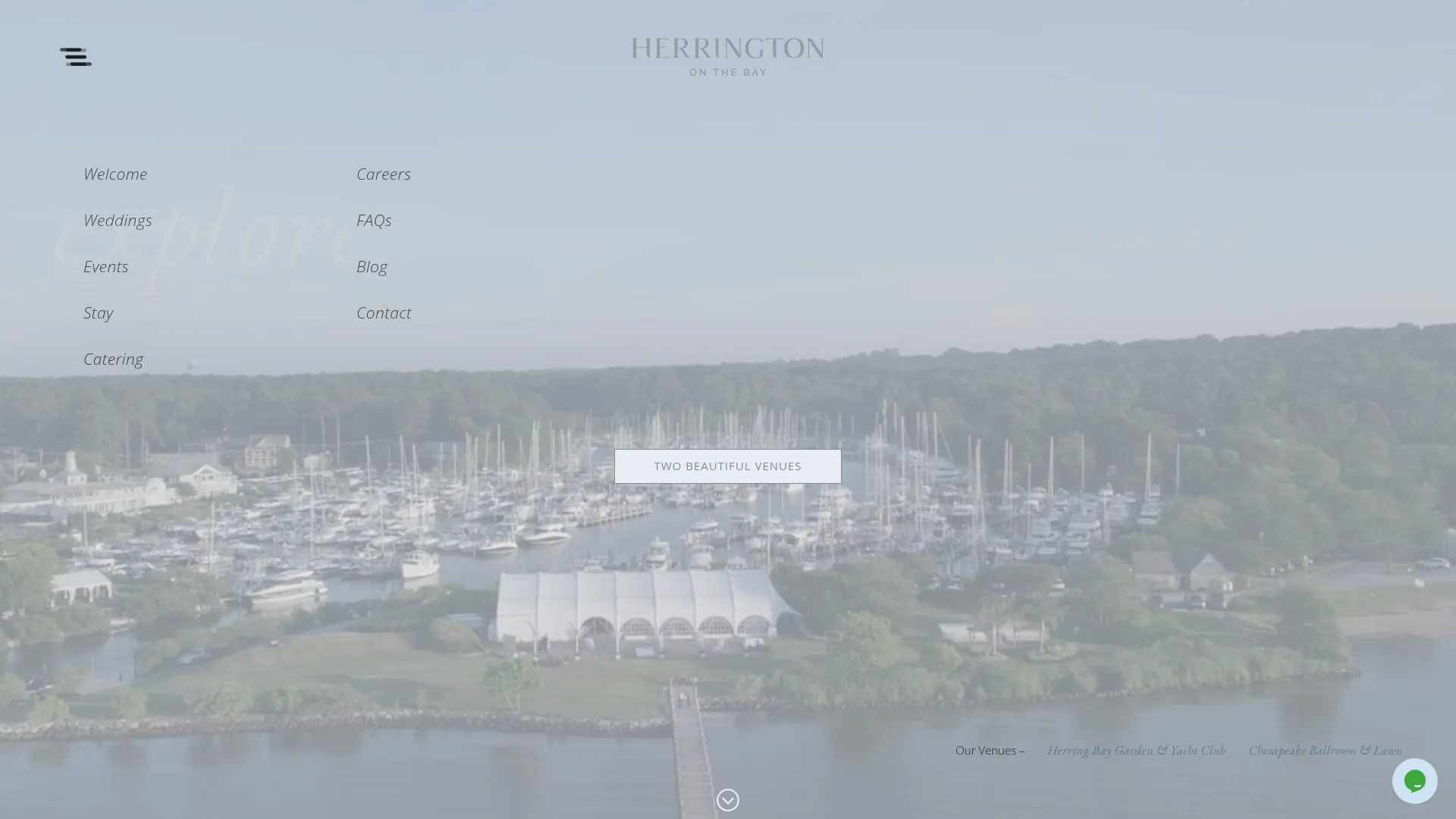 Herrington on the Bay waterfront wedding venue