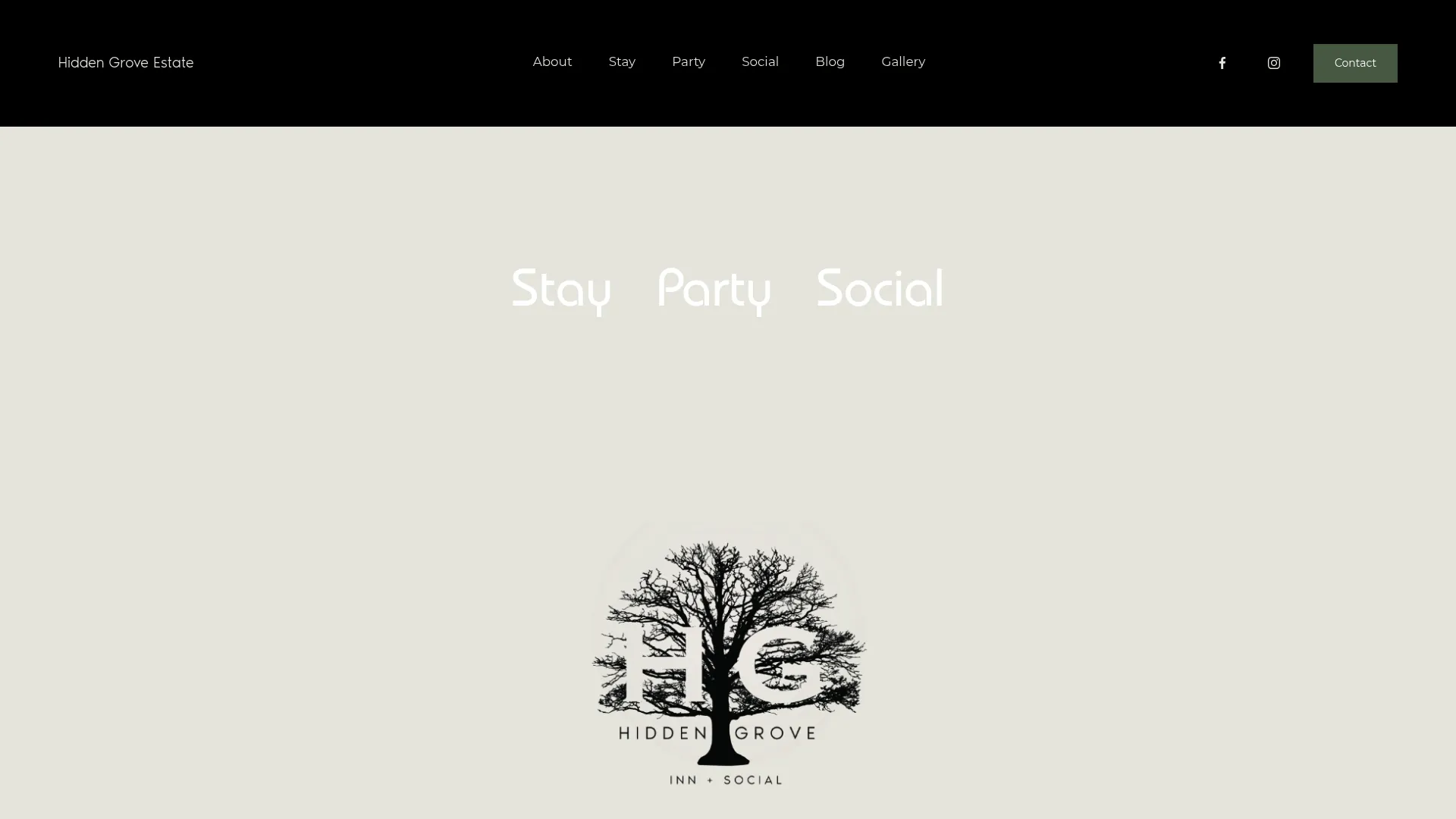 Hidden Grove Estate mid-century modern wedding venue