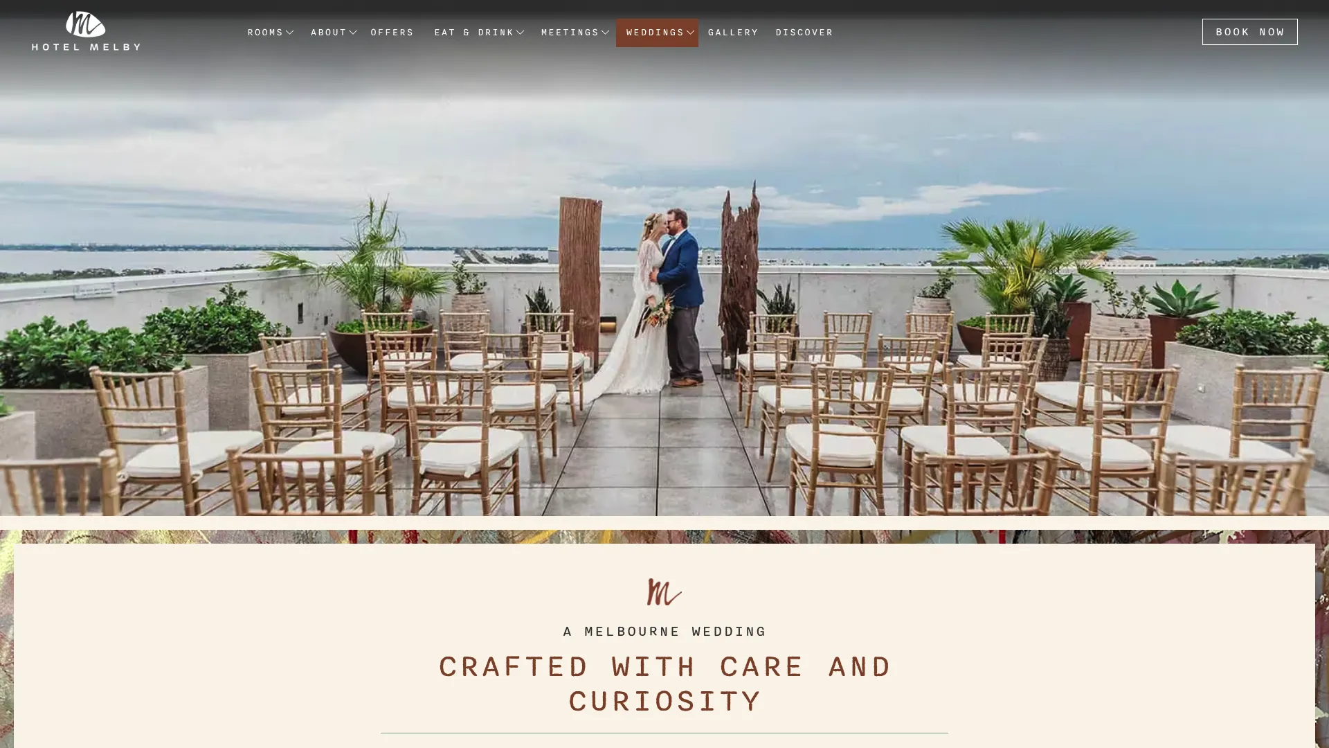 Hotel Melby wedding venue with Intracoastal views