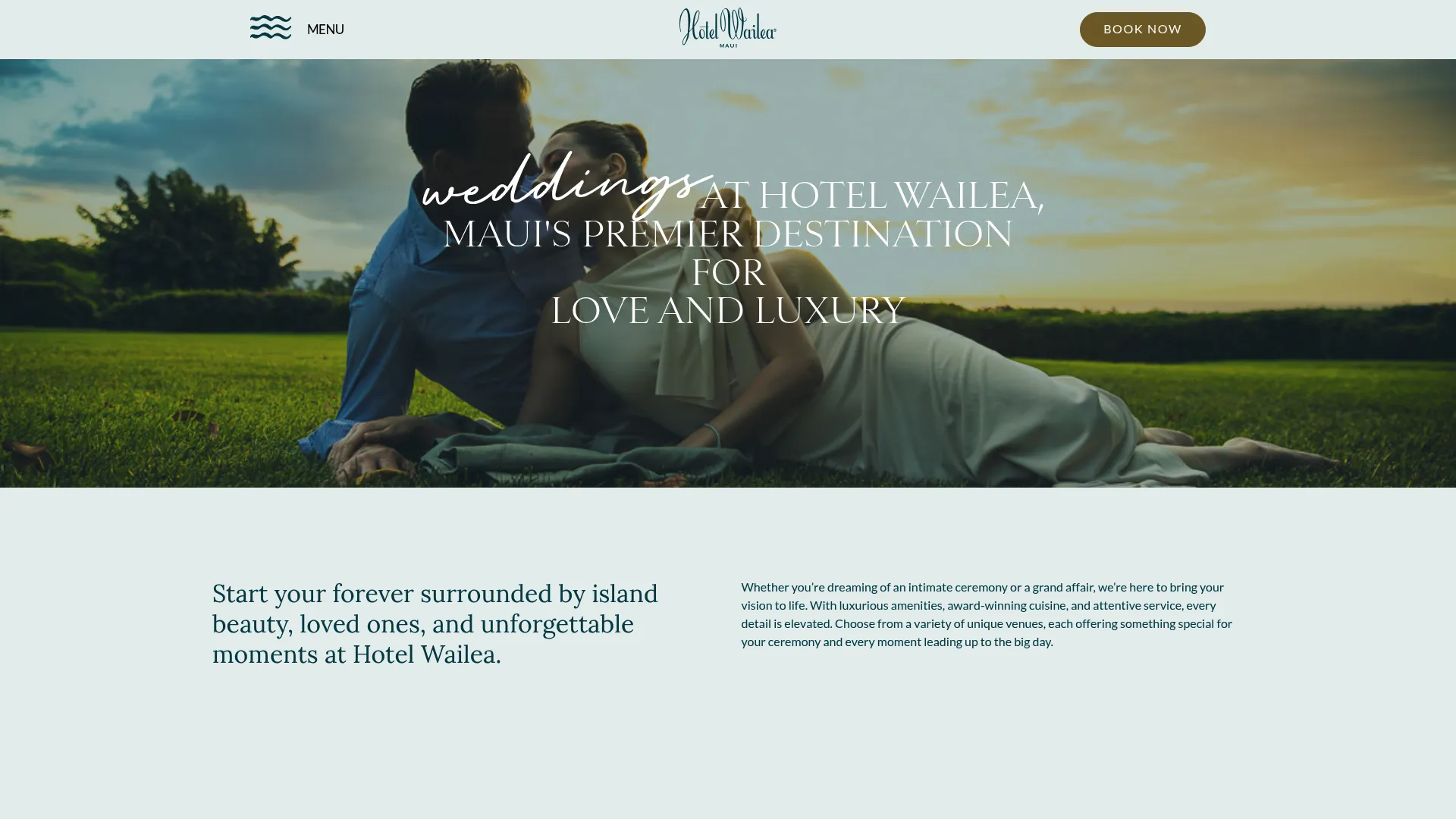 Hotel Wailea wedding ceremony