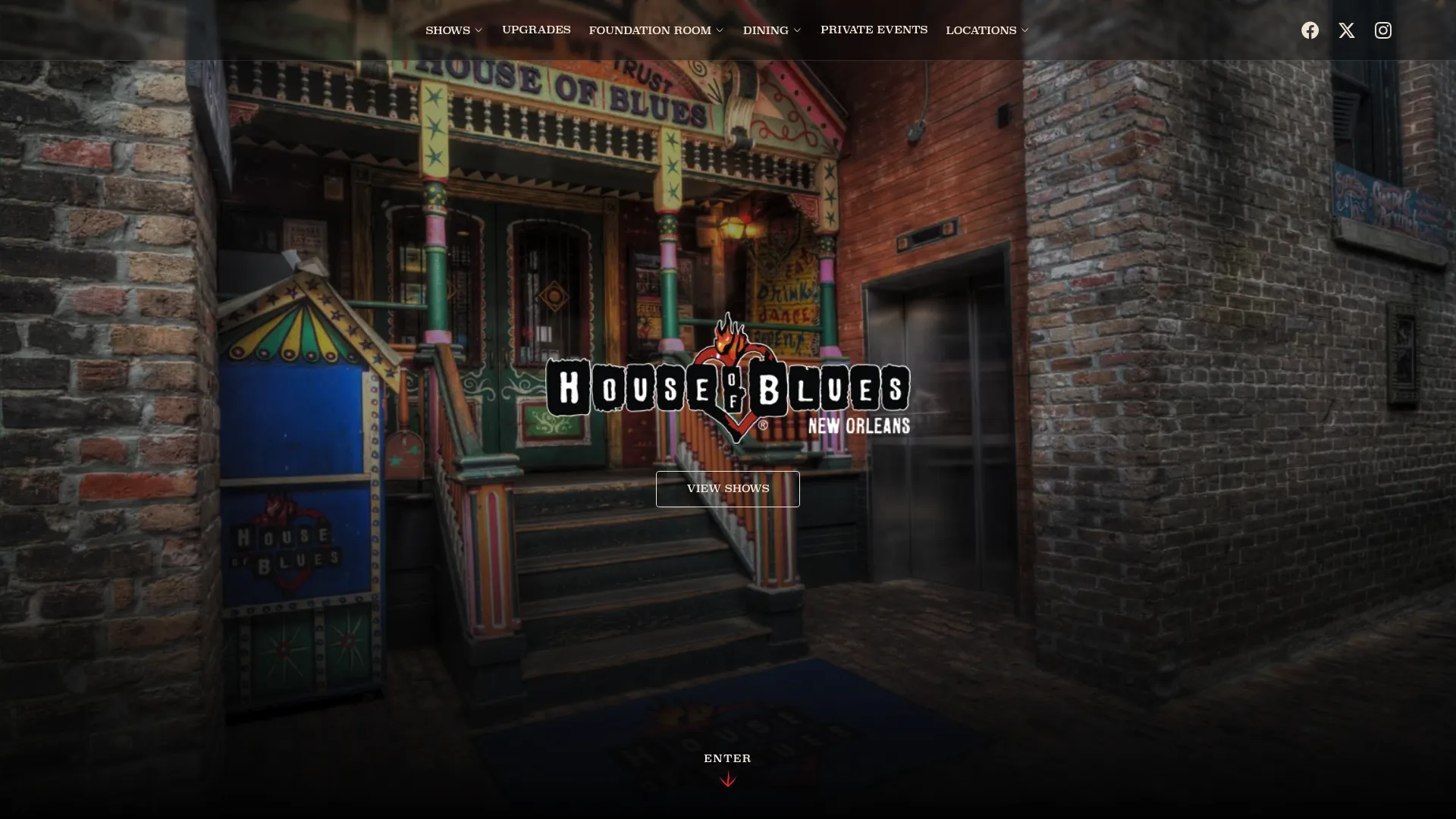 House of Blues New Orleans French Quarter venue with folk art