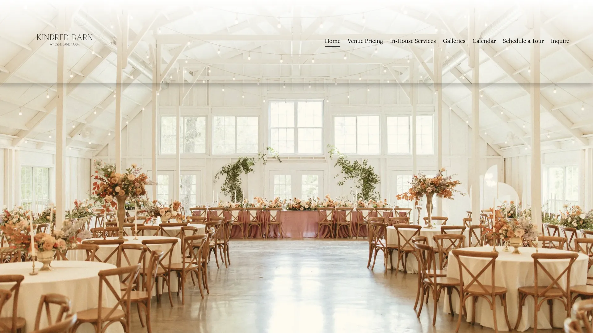 Kindred Barn fall colors autumn wedding venue