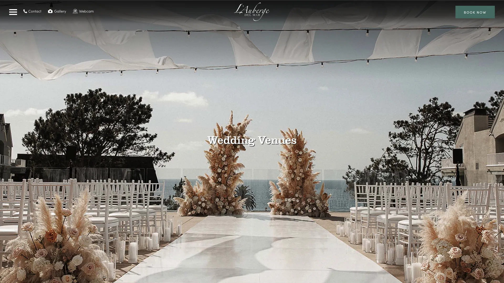 L'Auberge Del Mar oceanfront wedding terrace with Pacific views