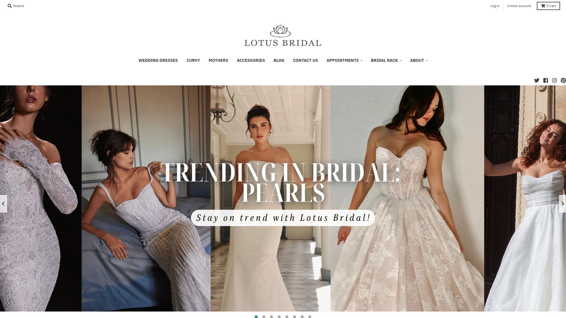 Lotus Bridal trunk show event