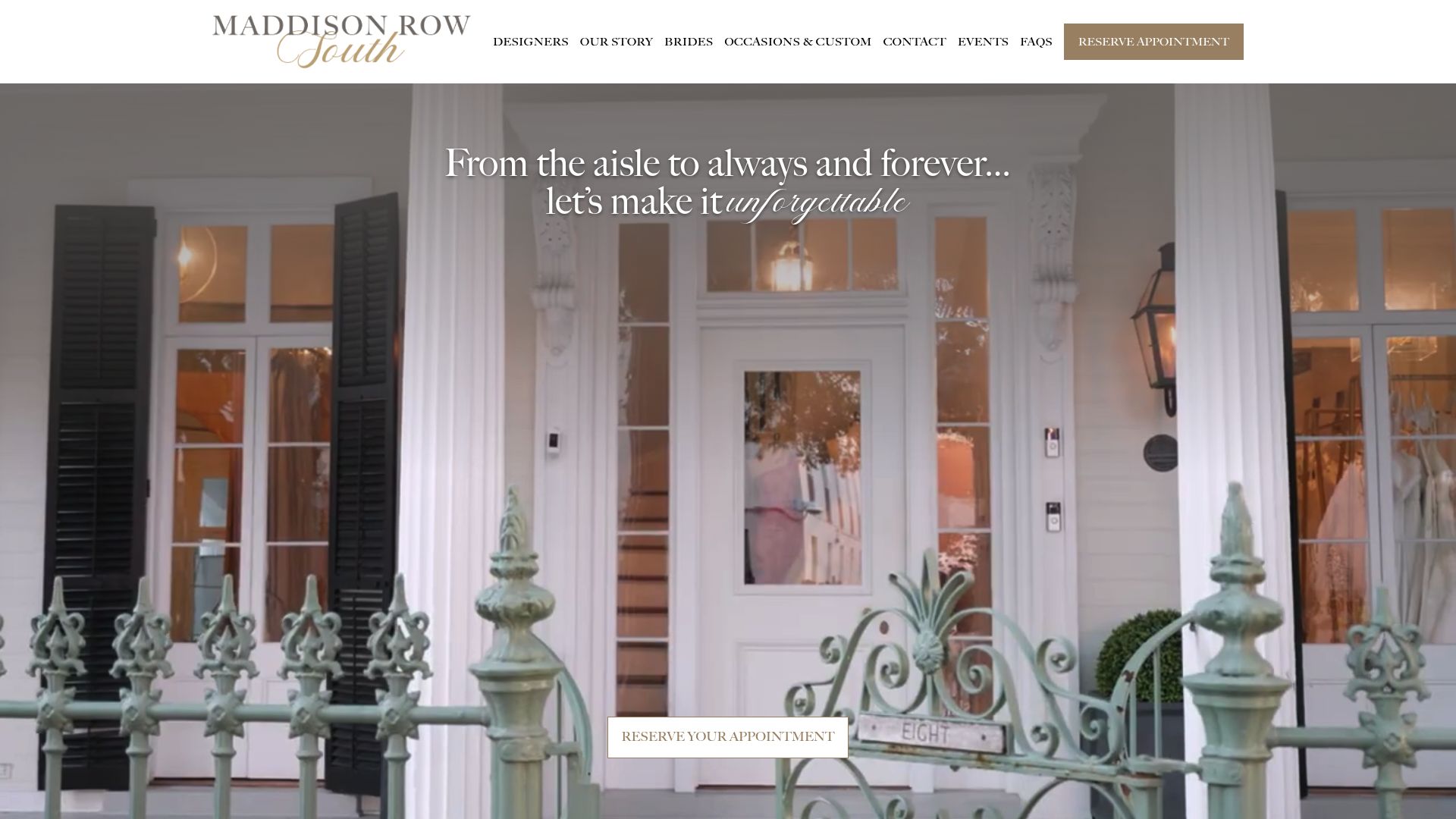Maddison Row South luxury bridal boutique