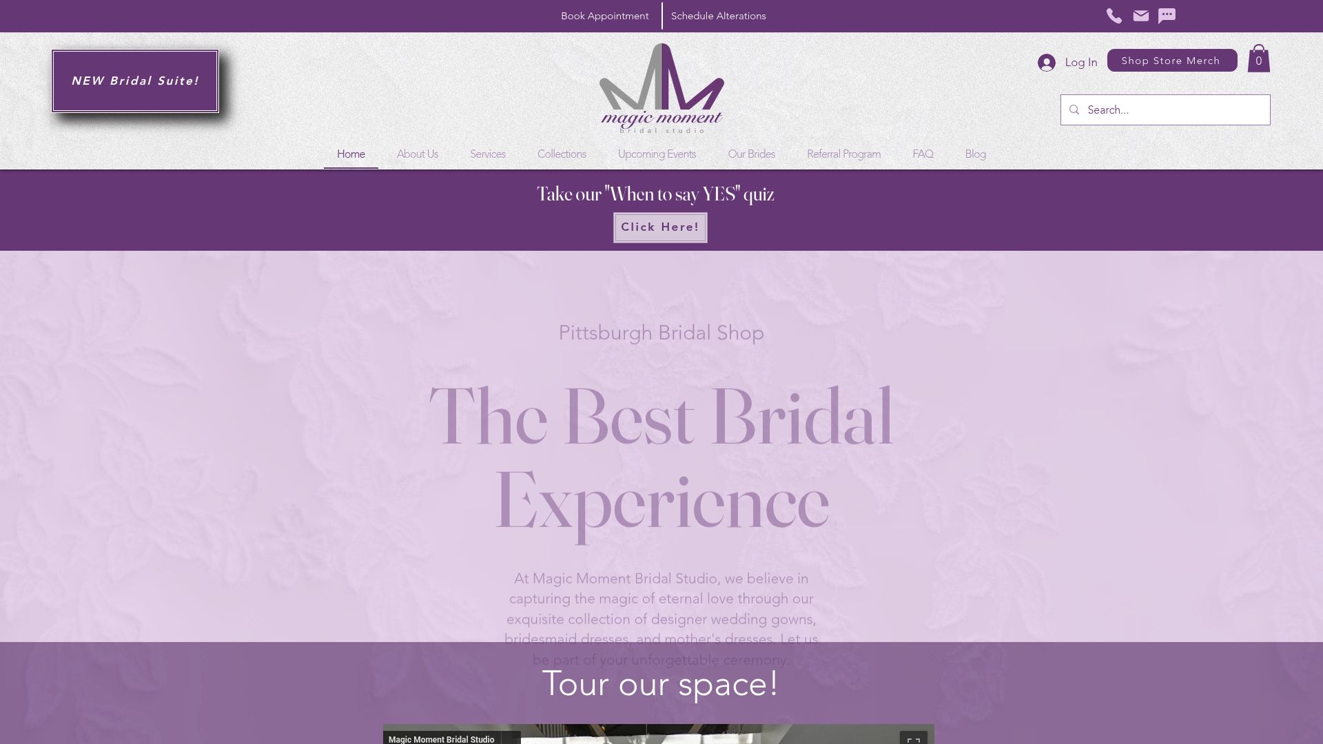 Magic Moment Bridal Studio showcasing size-inclusive wedding dress collection