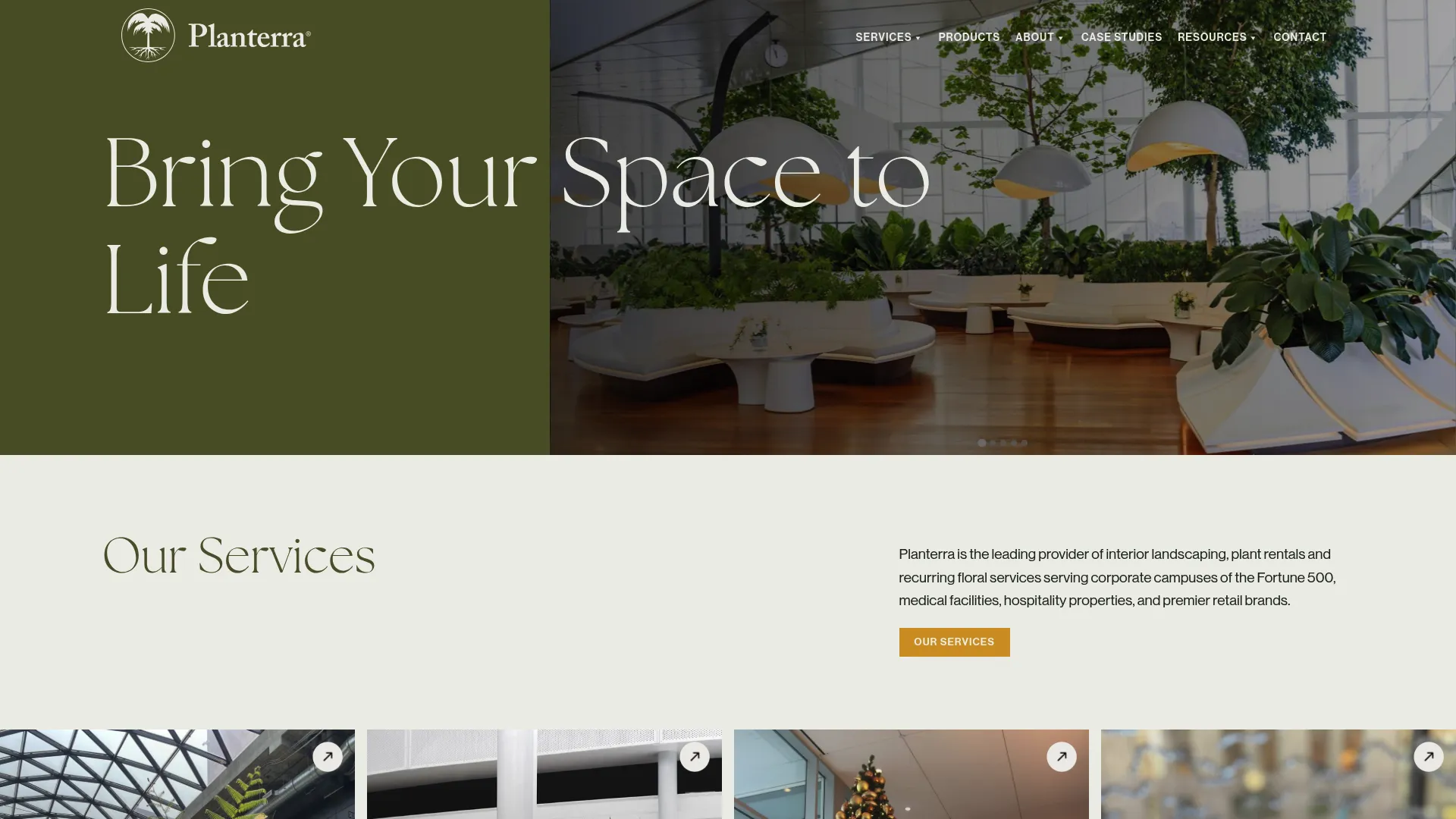 Planterra Conservatory botanical wedding venue