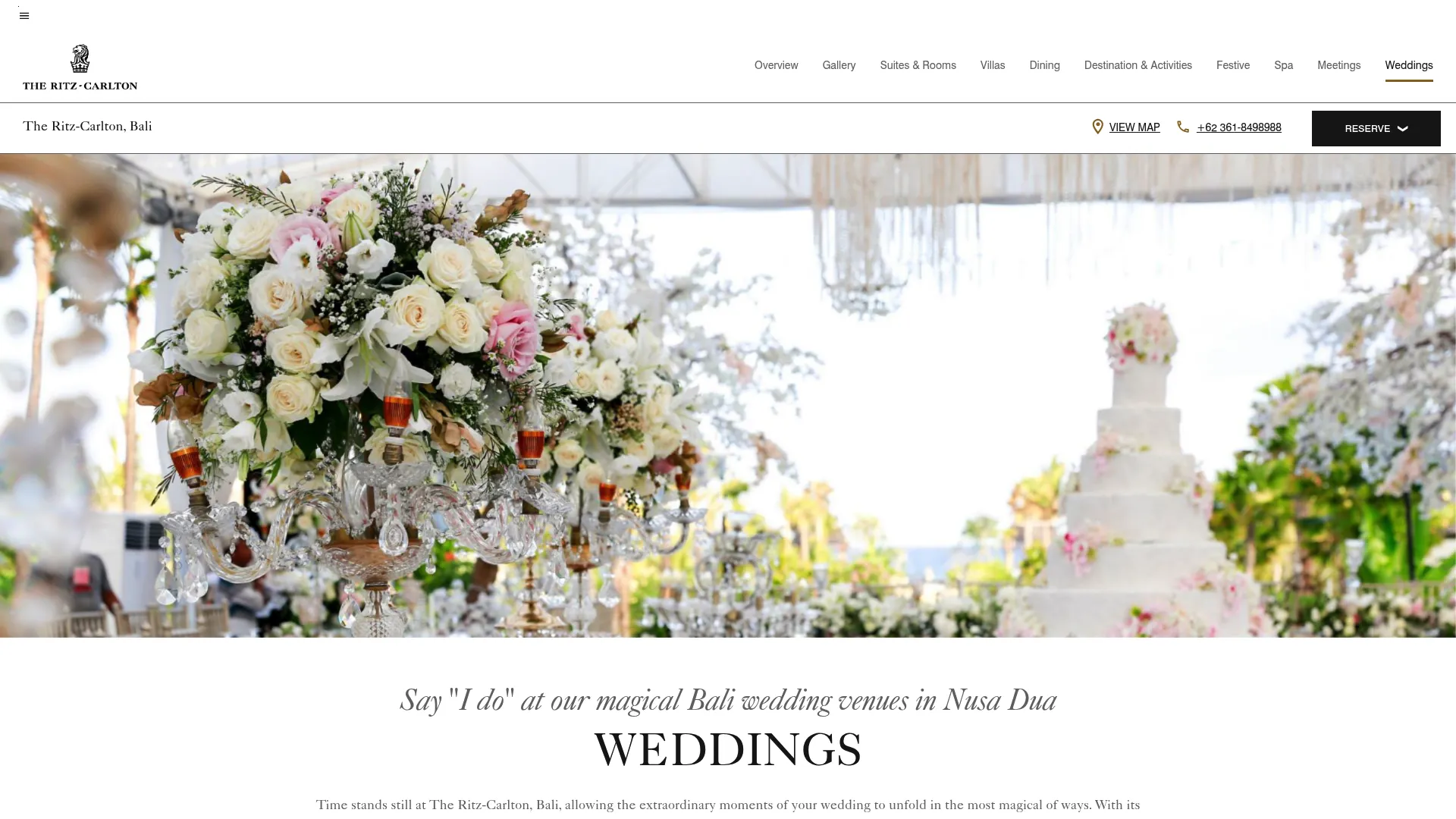 Ritz-Carlton Bali Majestic Chapel on beach