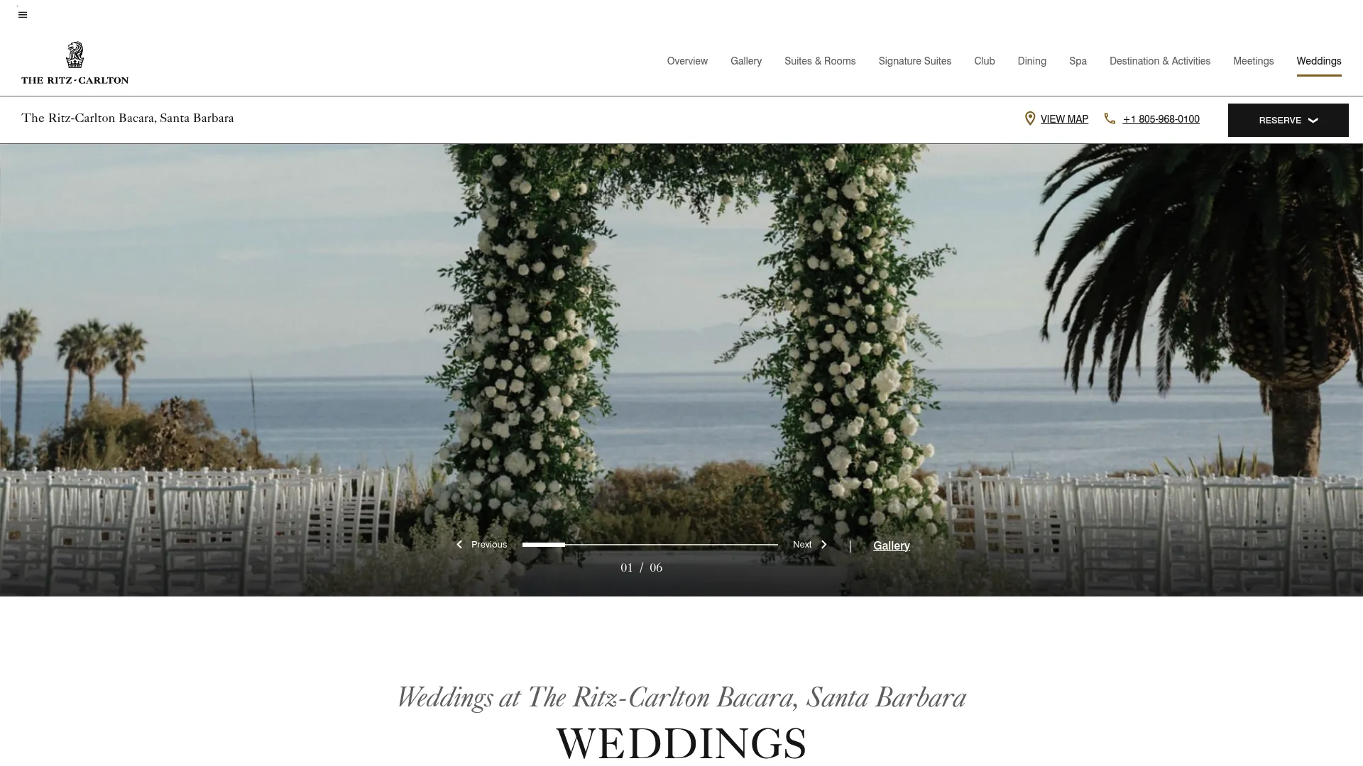 The Ritz-Carlton Bacara Santa Barbara luxury oceanfront wedding venue