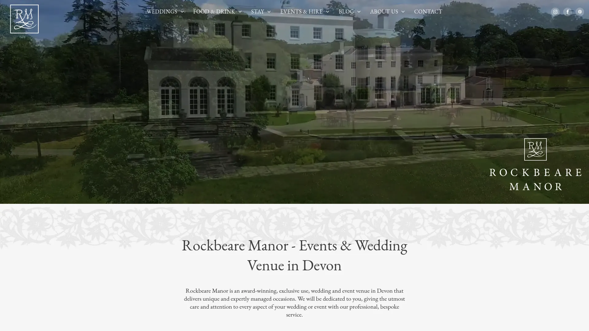 Rockbeare Manor Grade I listed Regency country house