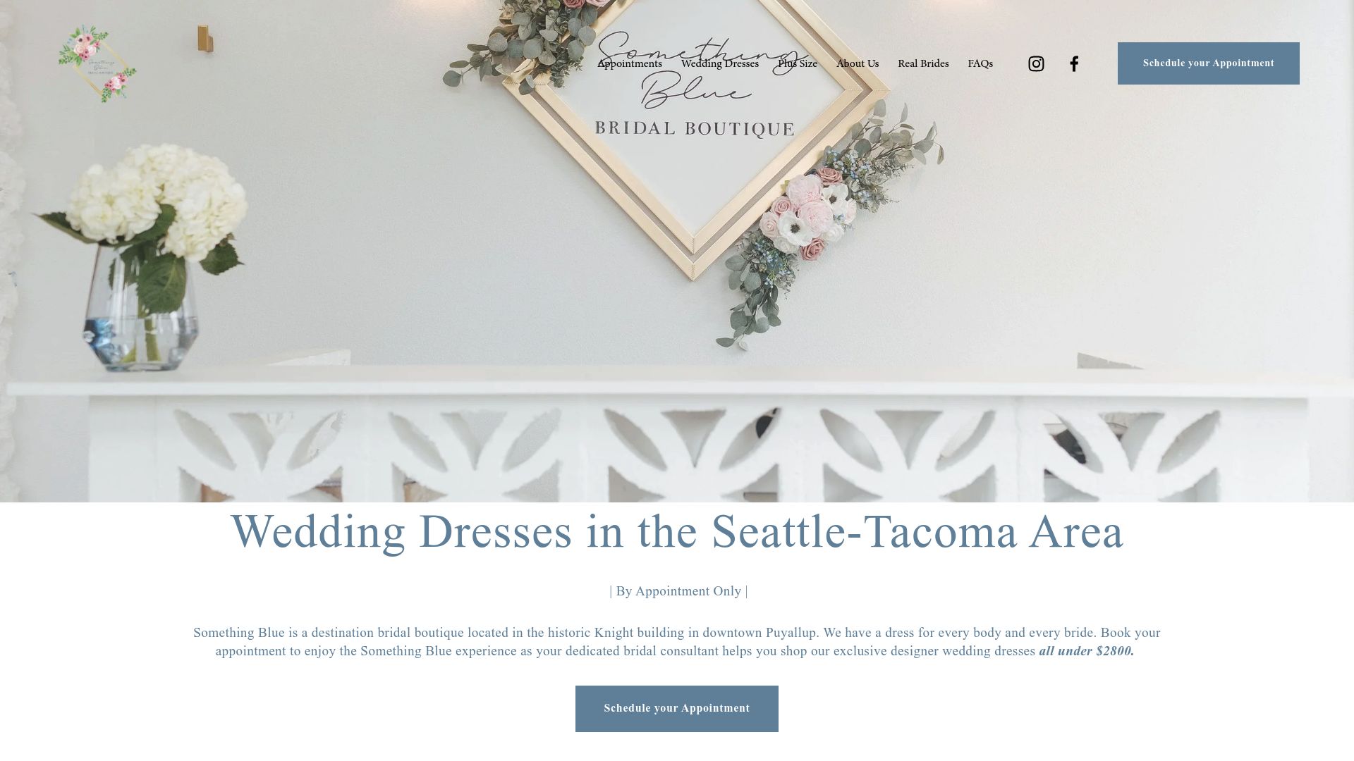 Something Blue Boutique website