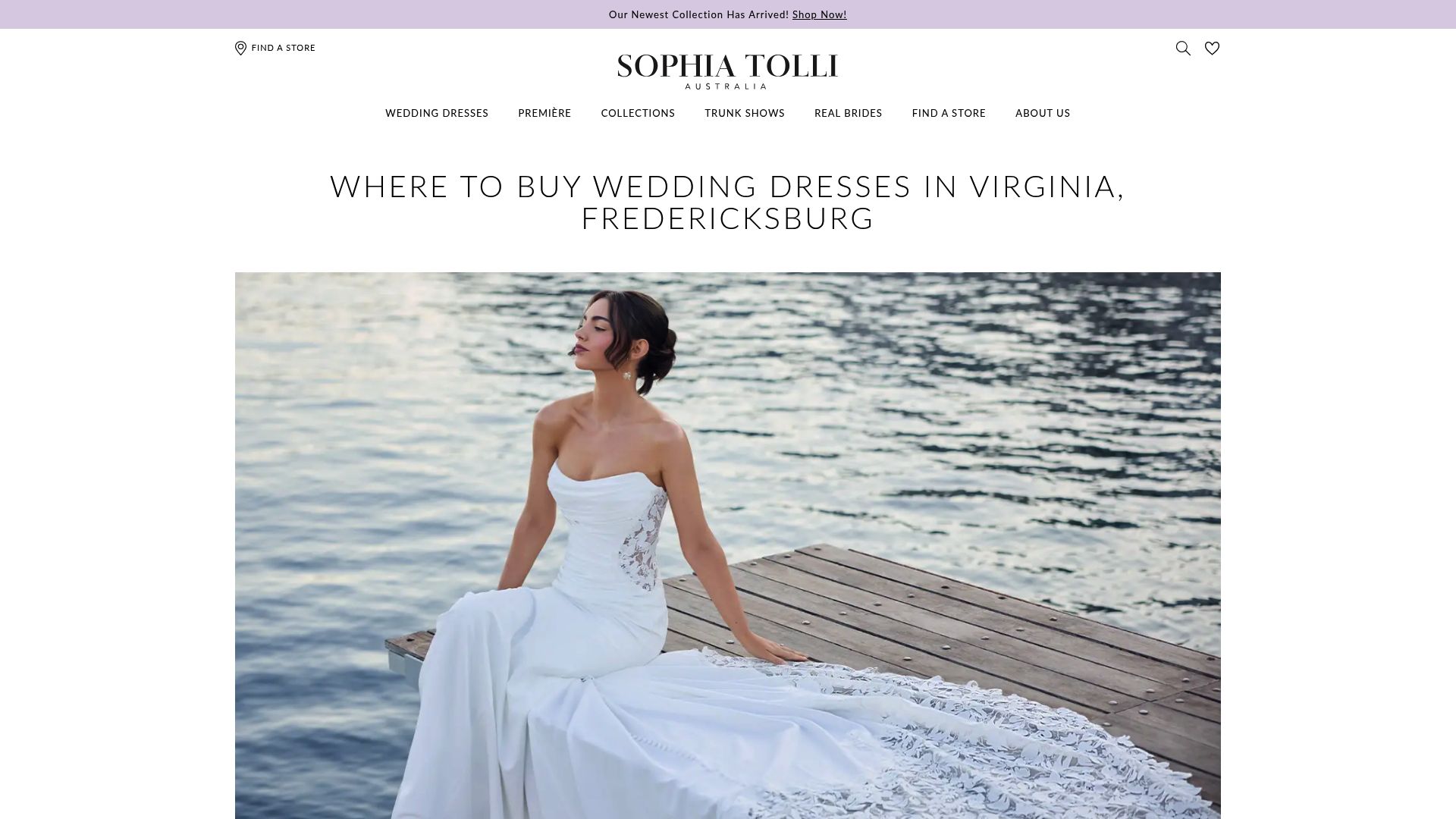 Sophia Tolli Fredericksburg stores page