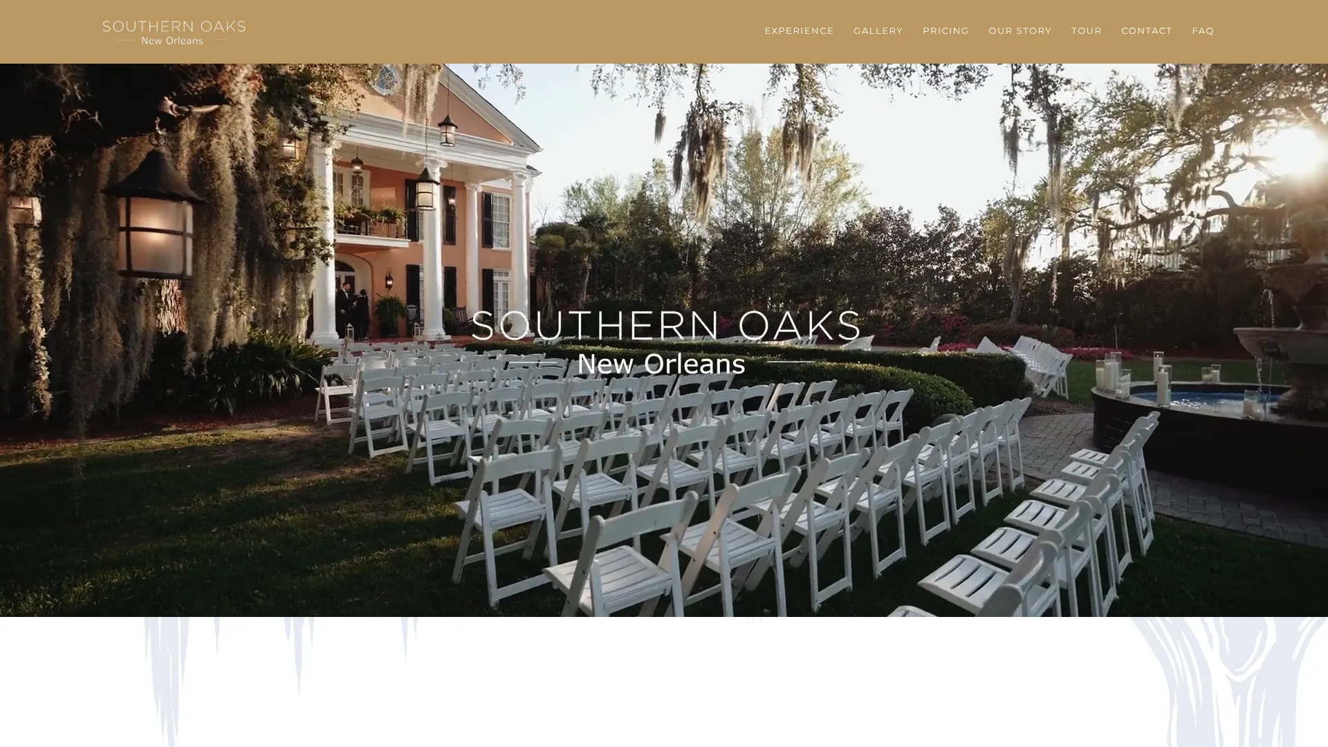 Southern Oaks Plantation antebellum mansion with oak trees