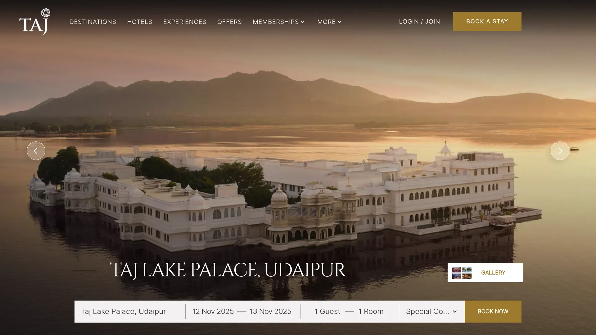 Taj Lake Palace wedding venue