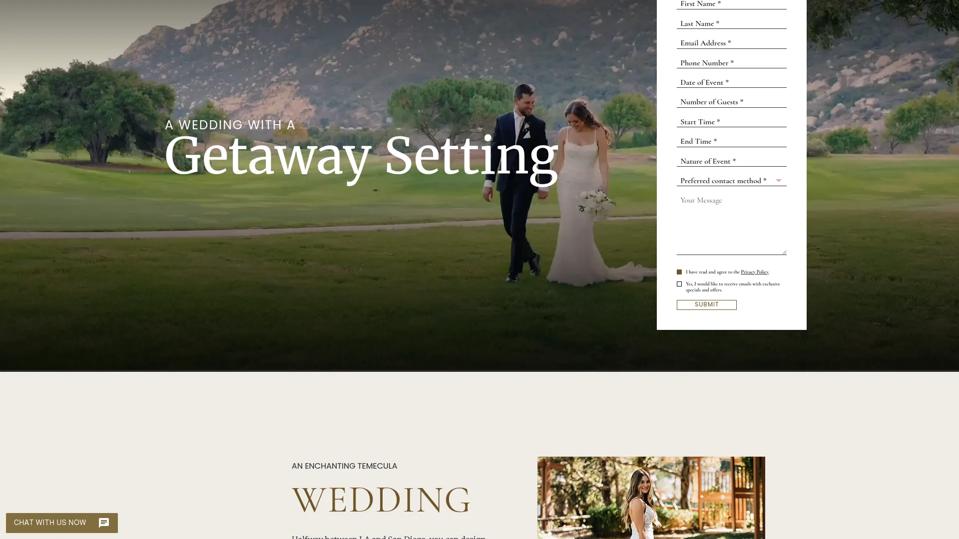 Temecula Creek Inn Stone House wedding venue