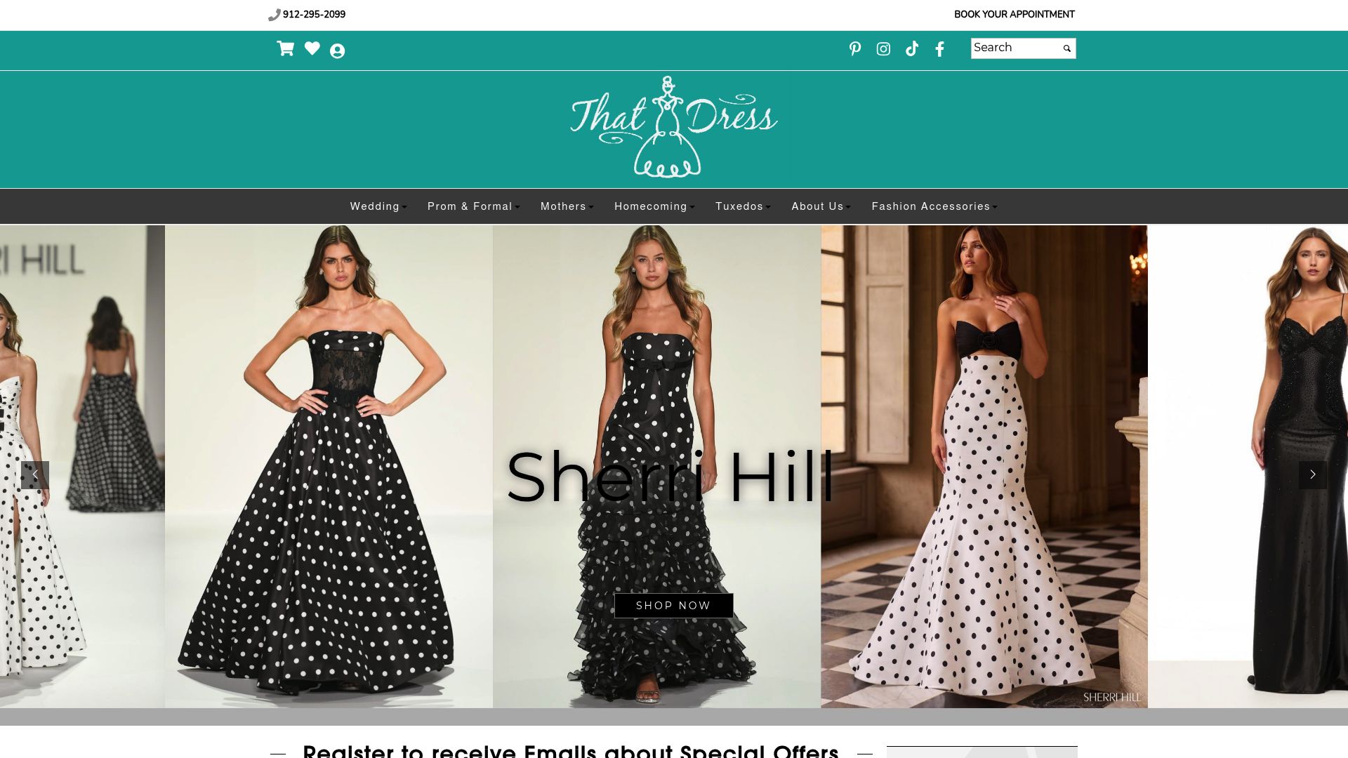 That Dress Store formal wear selection