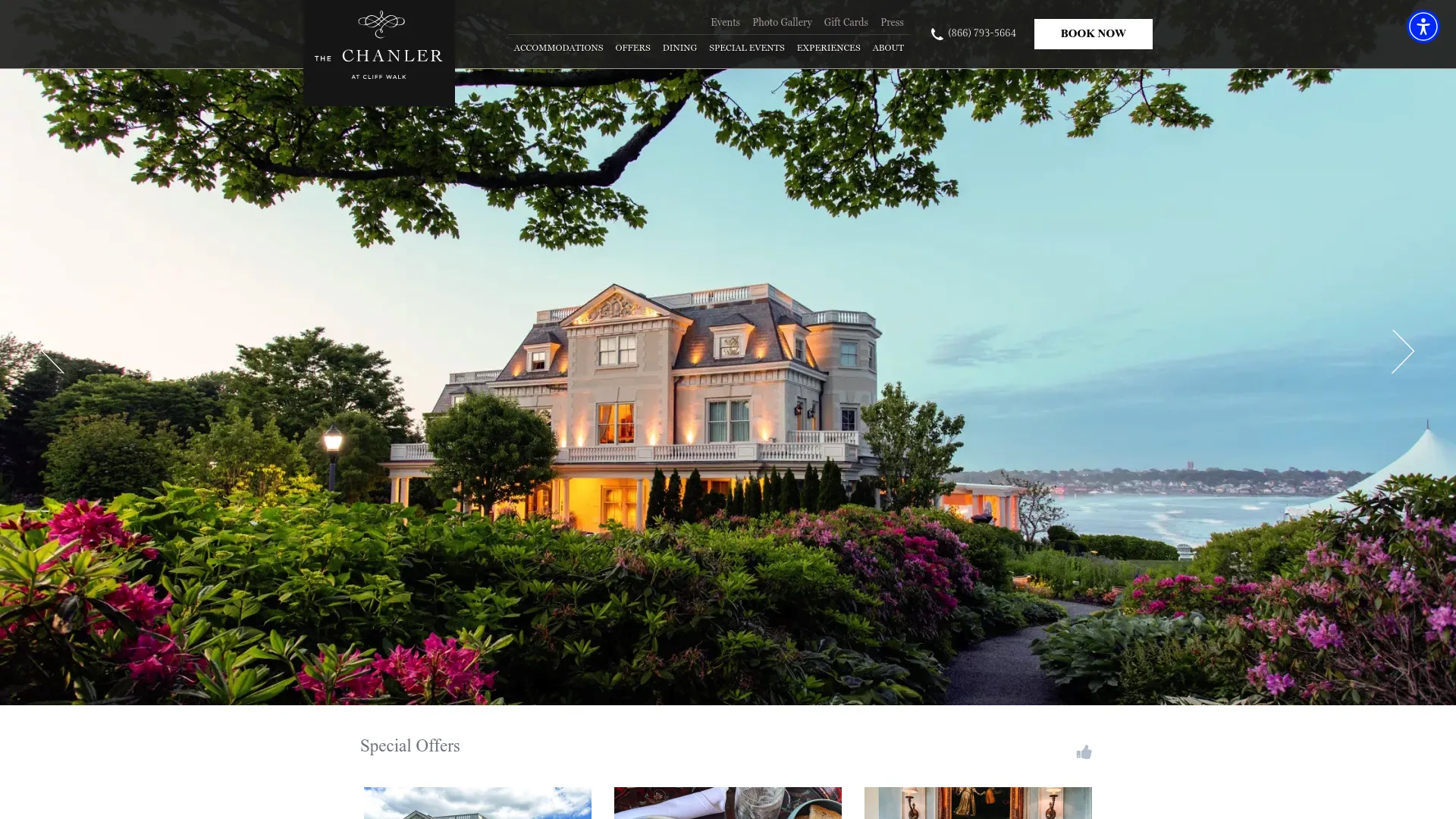 The Chanler mansion wedding venue on Newport's Cliff Walk
