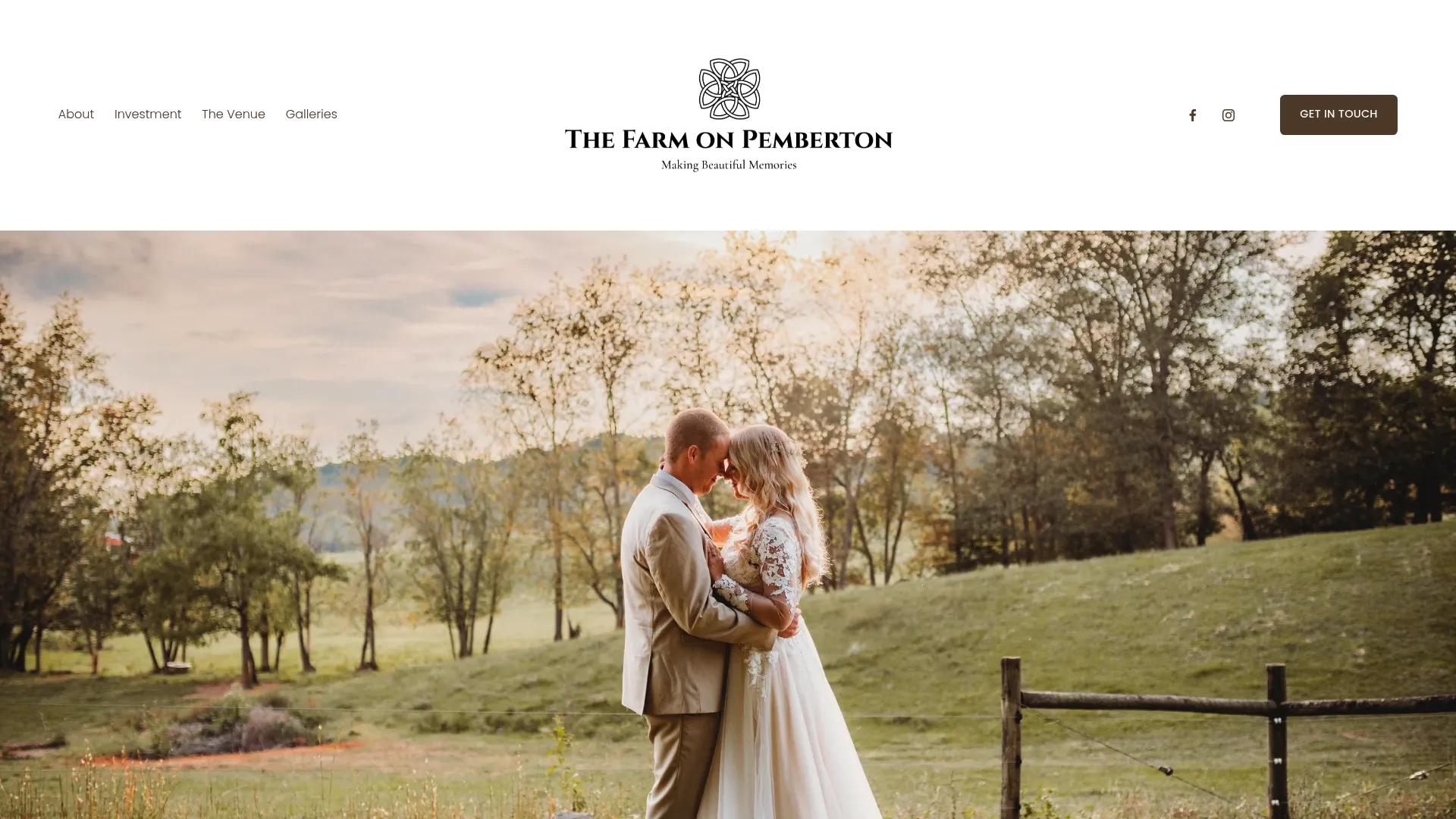 The Farm on Pemberton wedding venue exterior