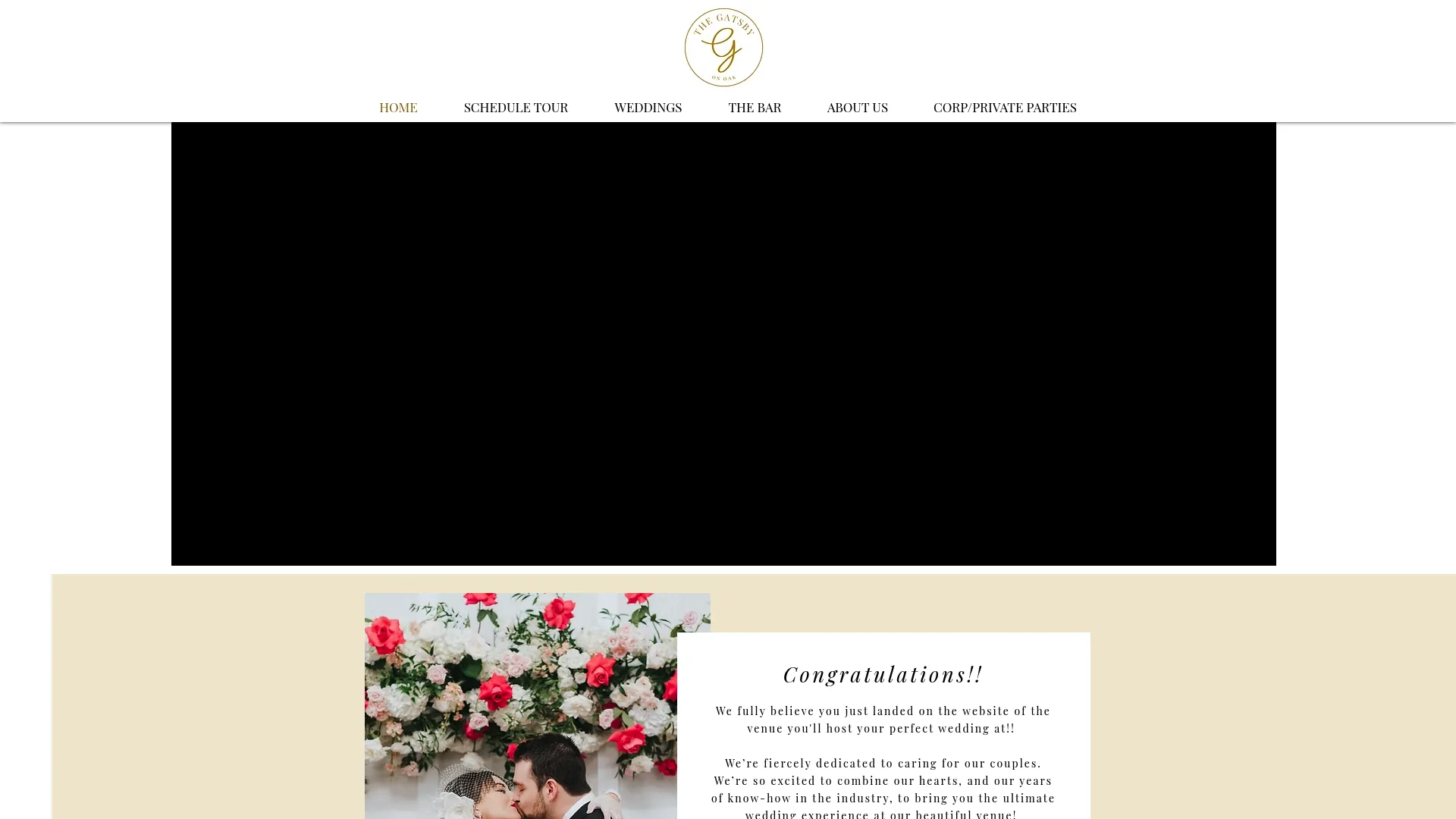 The Gatsby on Oak historic luxury wedding venue