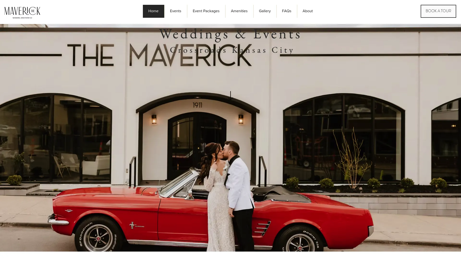 The Maverick KC modern industrial wedding venue