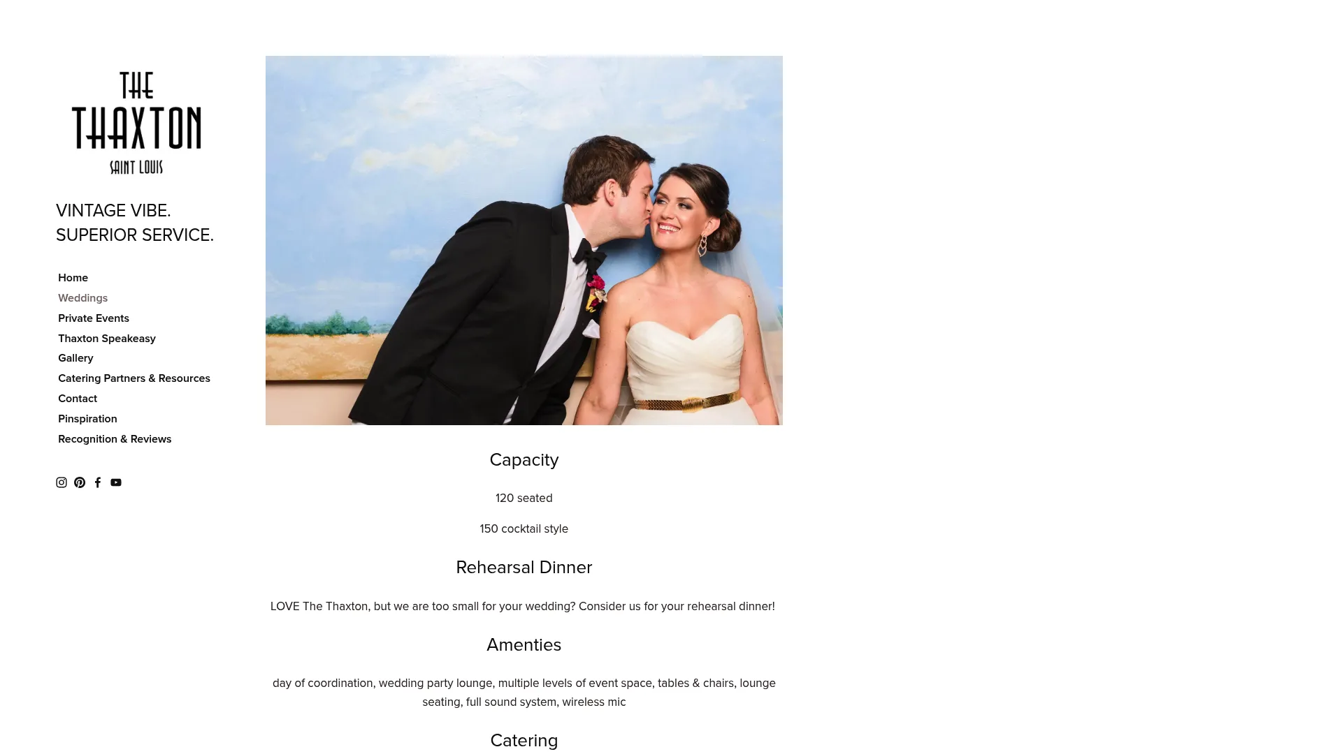 The Thaxton Art Deco ballroom interior