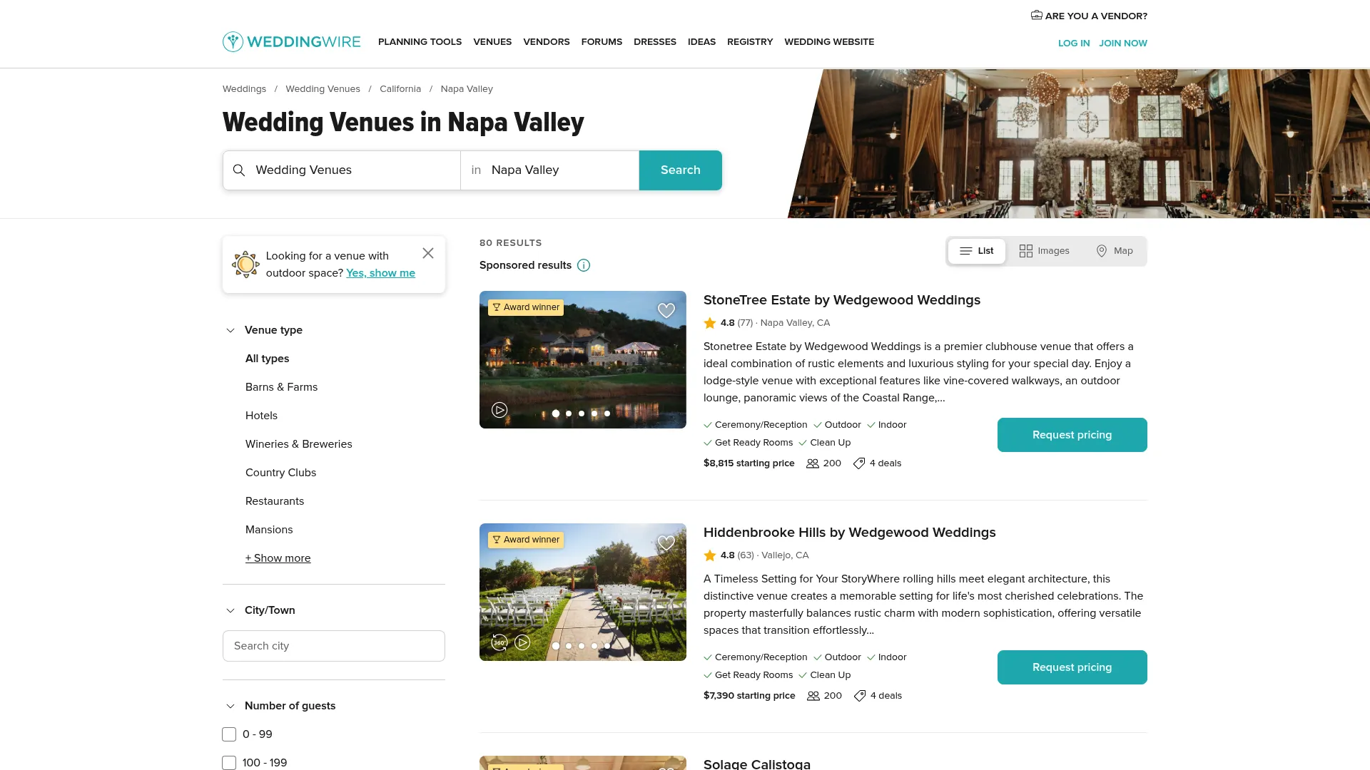 V. Sattui Winery authentic Tuscany-inspired wedding venue