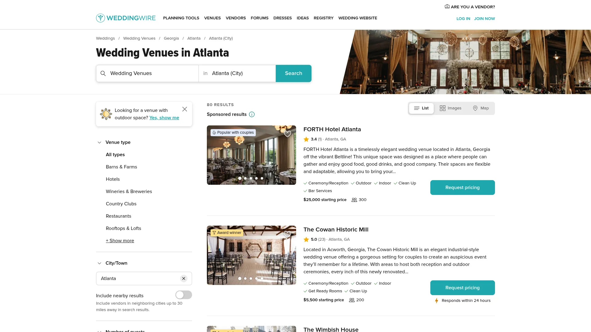 Piedmont Room overlooking park and skyline