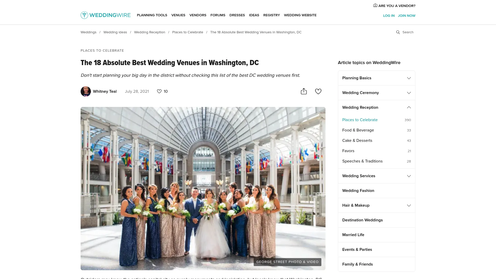 National Press Club historic ballroom with White House views