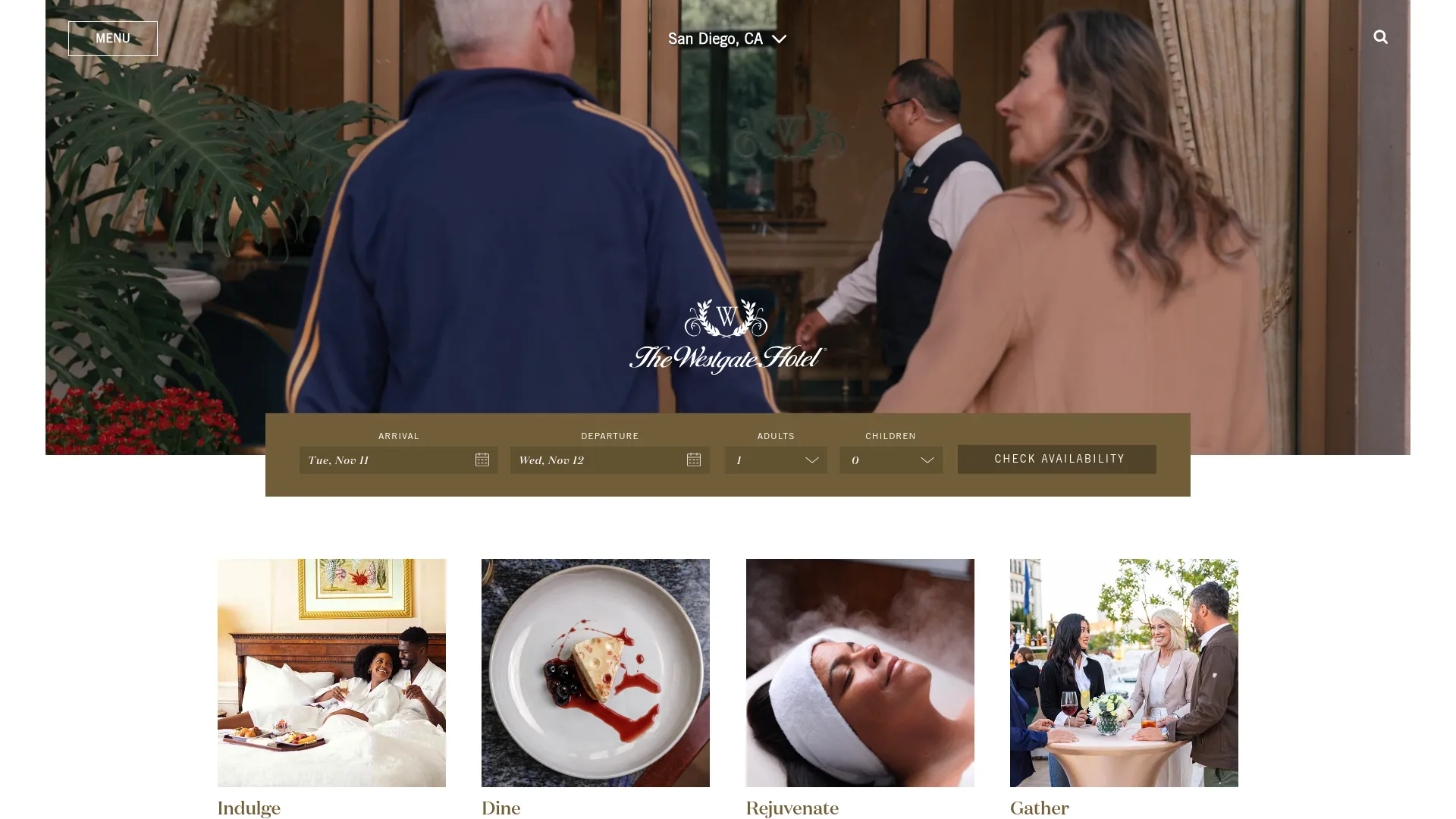 The Westgate Hotel European-style grand ballroom