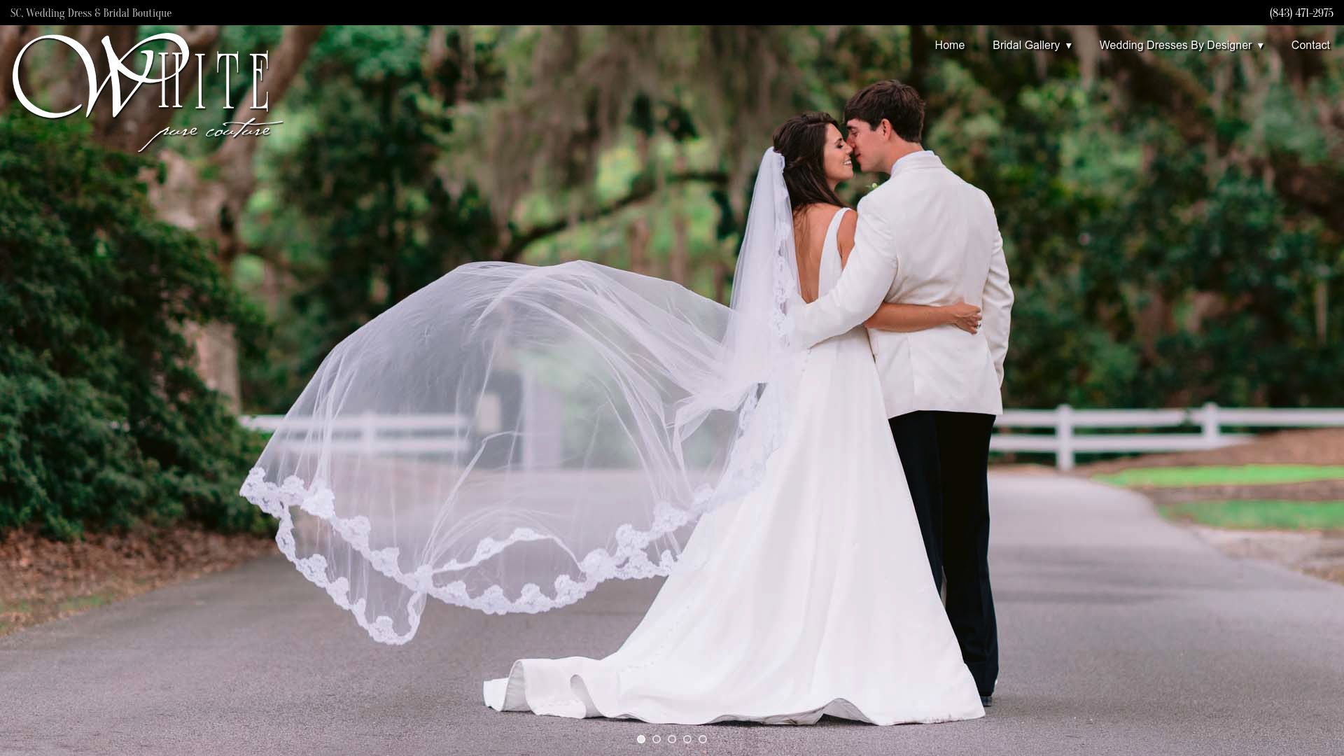 White on Daniel Island sophisticated bridal boutique