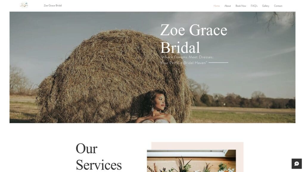 Zoe Grace Bridal Mansfield consultation room