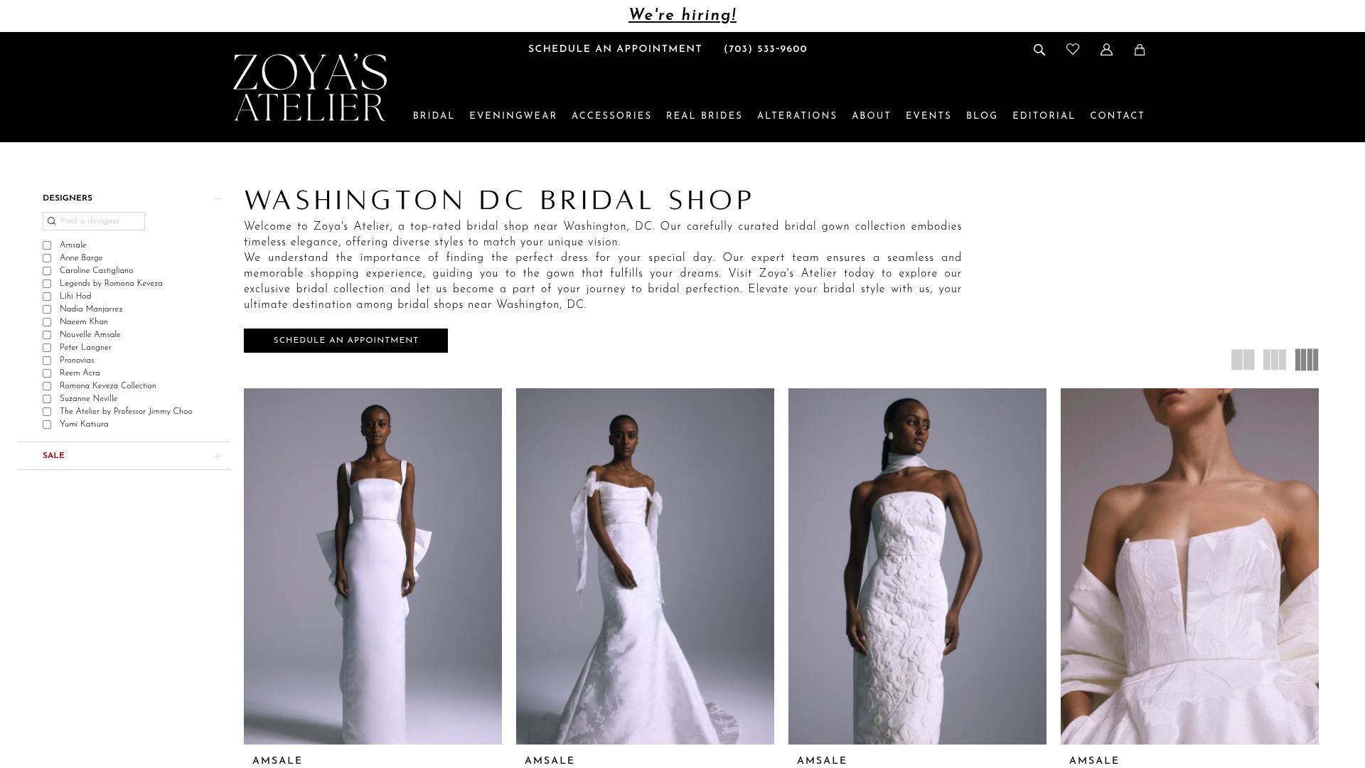 Zoya's Atelier bridal gown collection