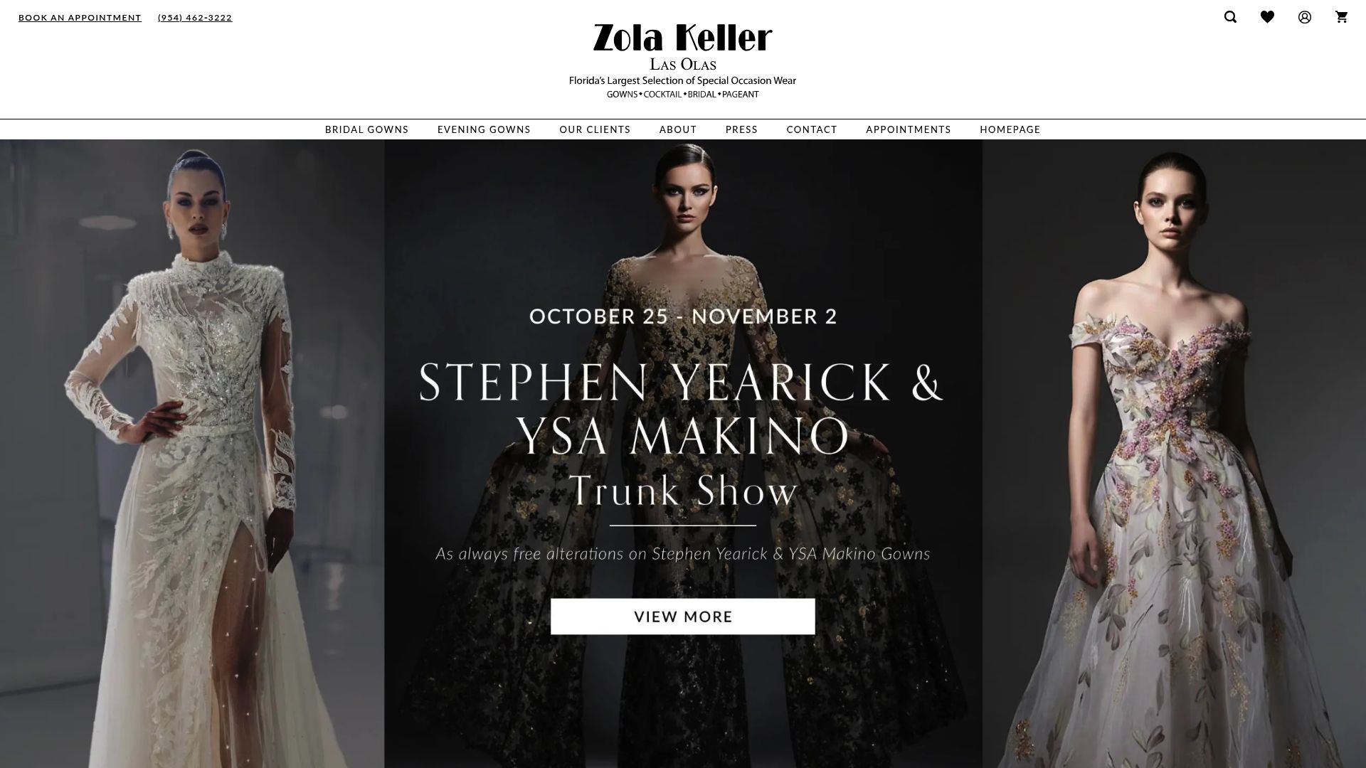 Zola Keller luxury bridal boutique