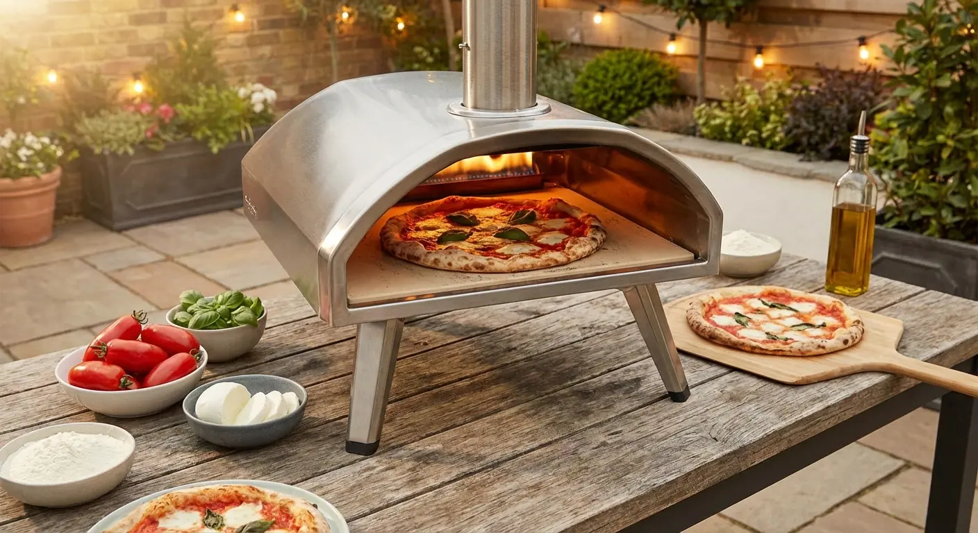 Outdoor portable pizza oven