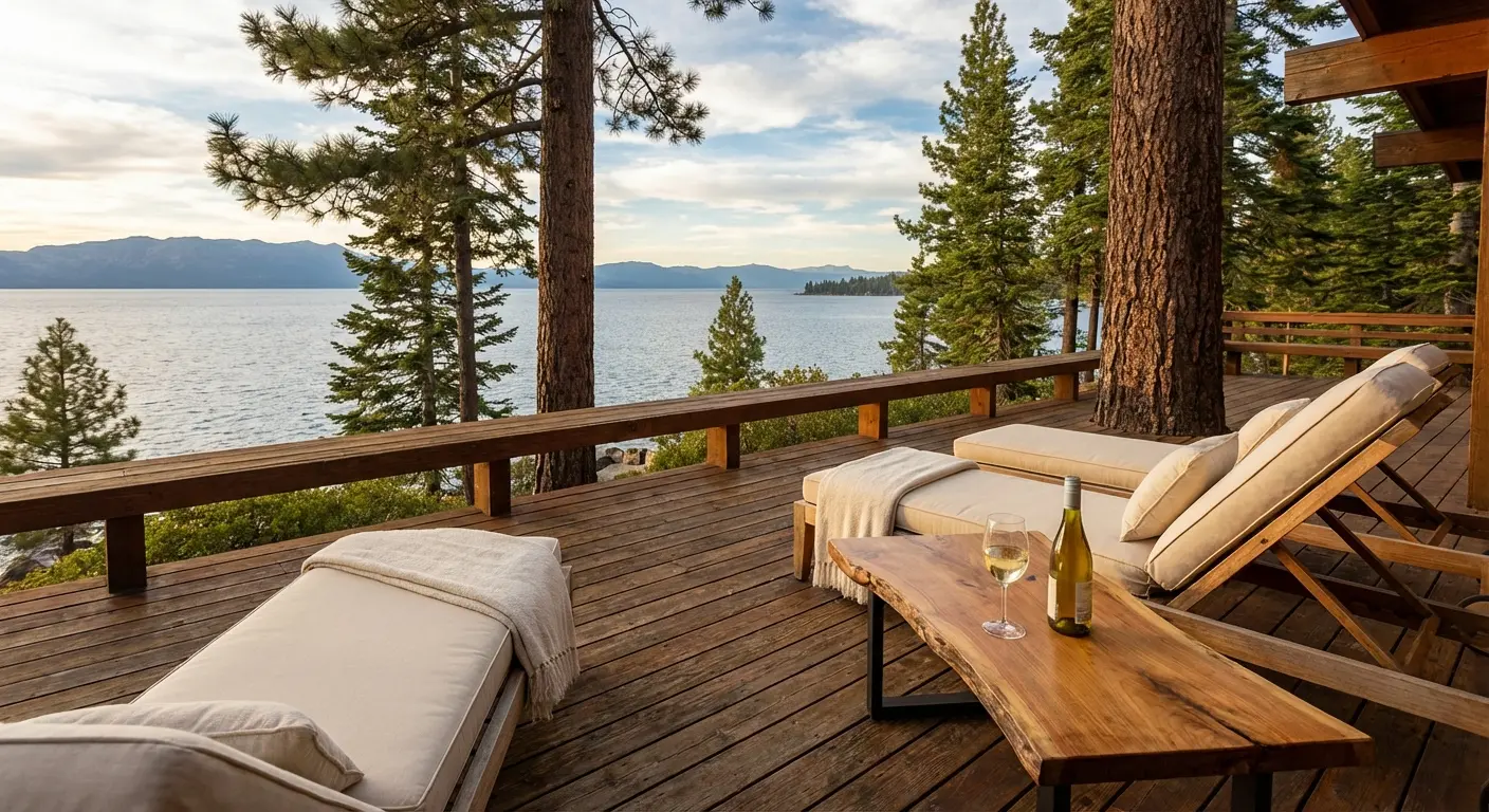 Luxury cabin rental with a view in North Lake Tahoe