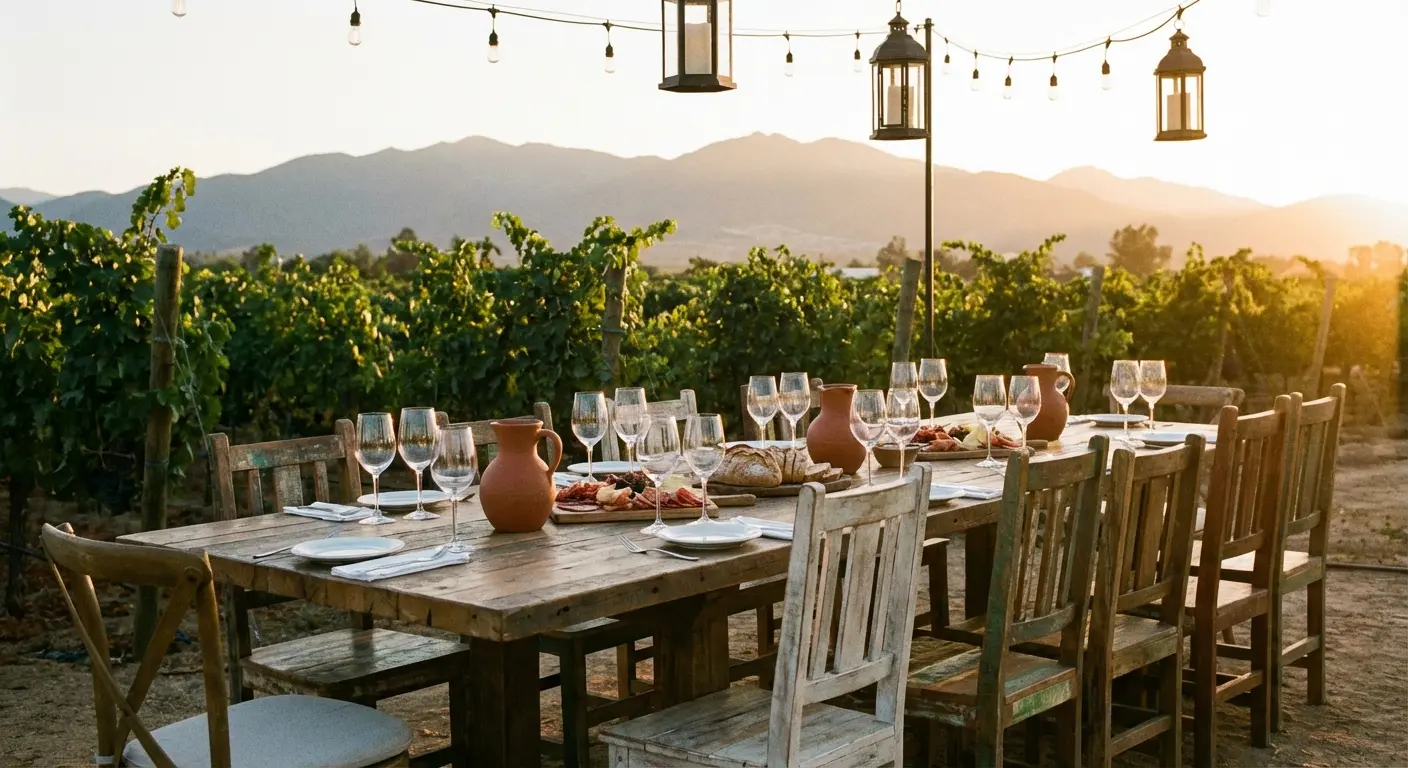 Valle de Guadalupe vineyards and wine tasting