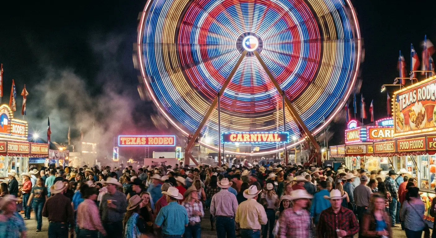 Crowd at Houston Livestock Show and Rodeo