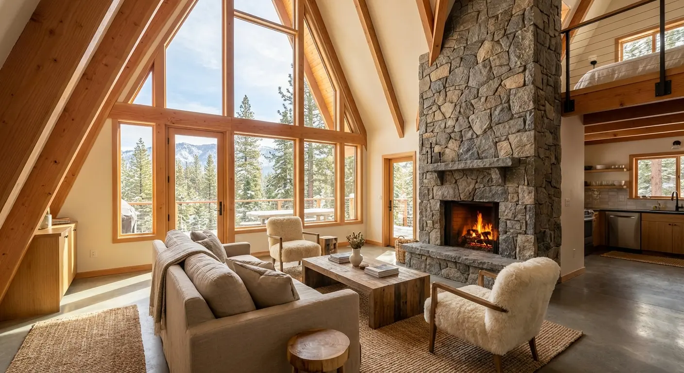 Accommodation choices from cabins to casino hotels in Lake Tahoe